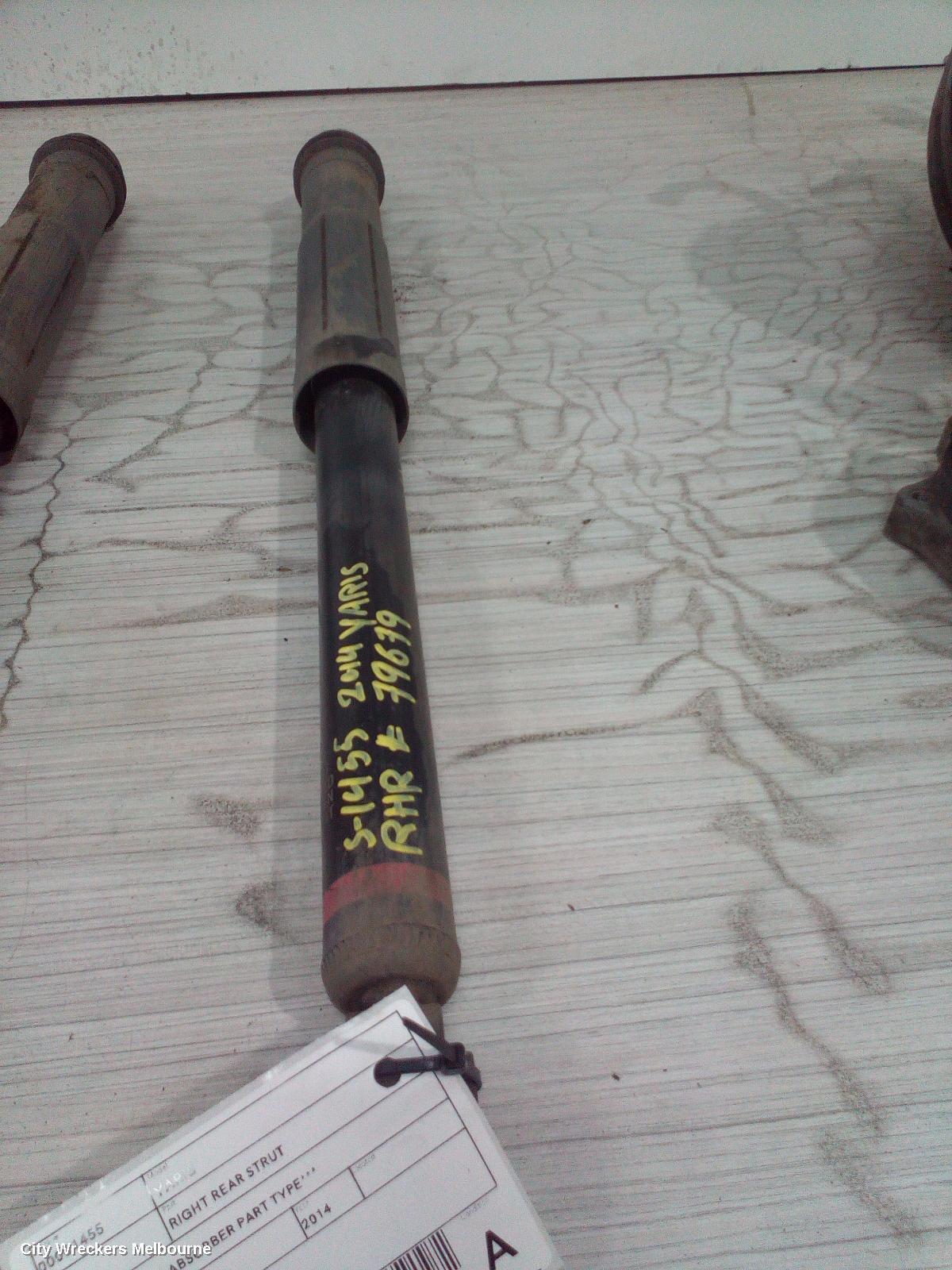 TOYOTA YARIS RIGHT REAR STRUT, ***USE SHOCK ABSORBER PART TYPE*** - Image 1