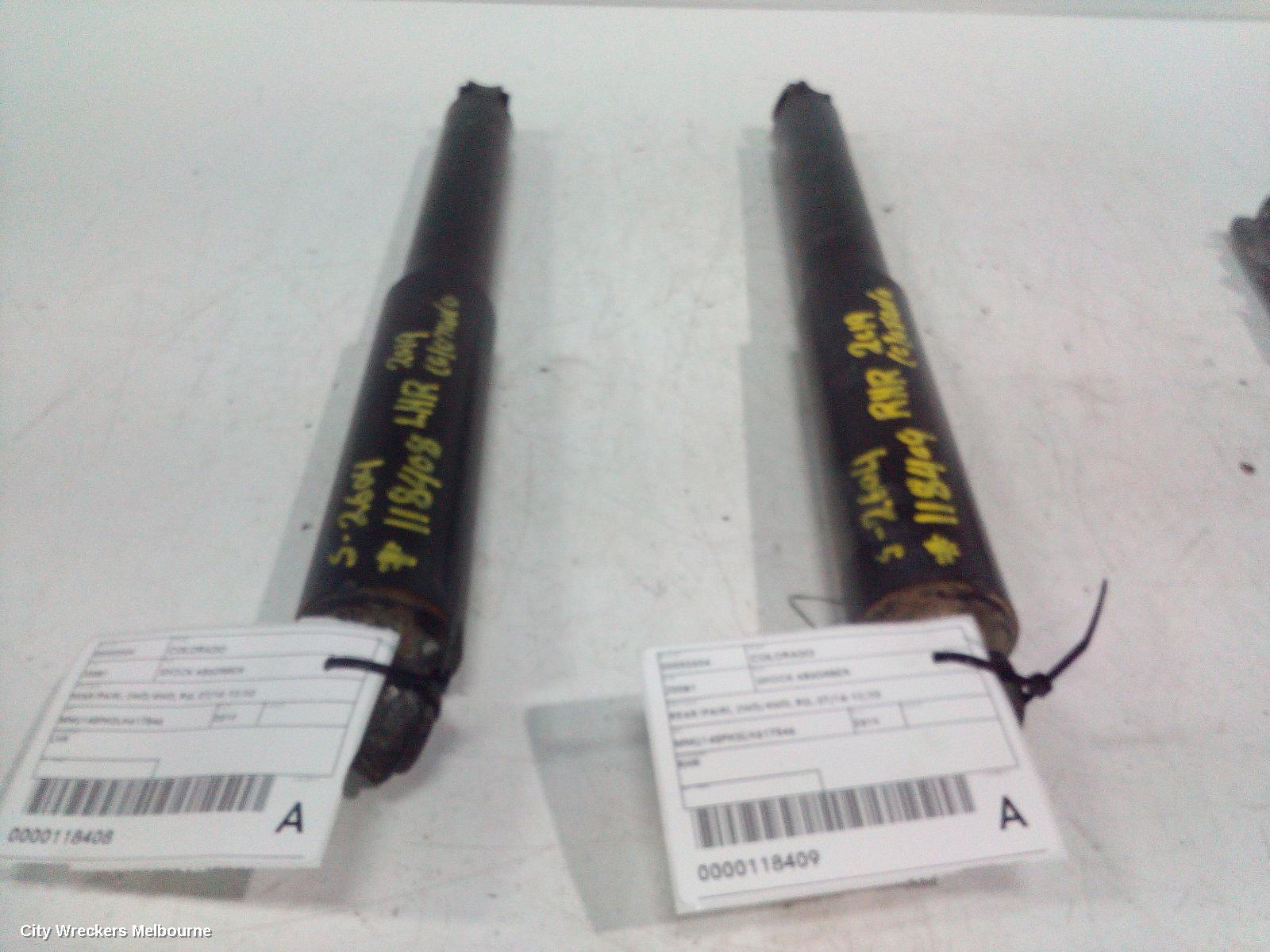 HOLDEN COLORADO SHOCK ABSORBER, REAR (PAIR), 2WD/4WD, RG, 07/2016 - 12/2020 - Image 3