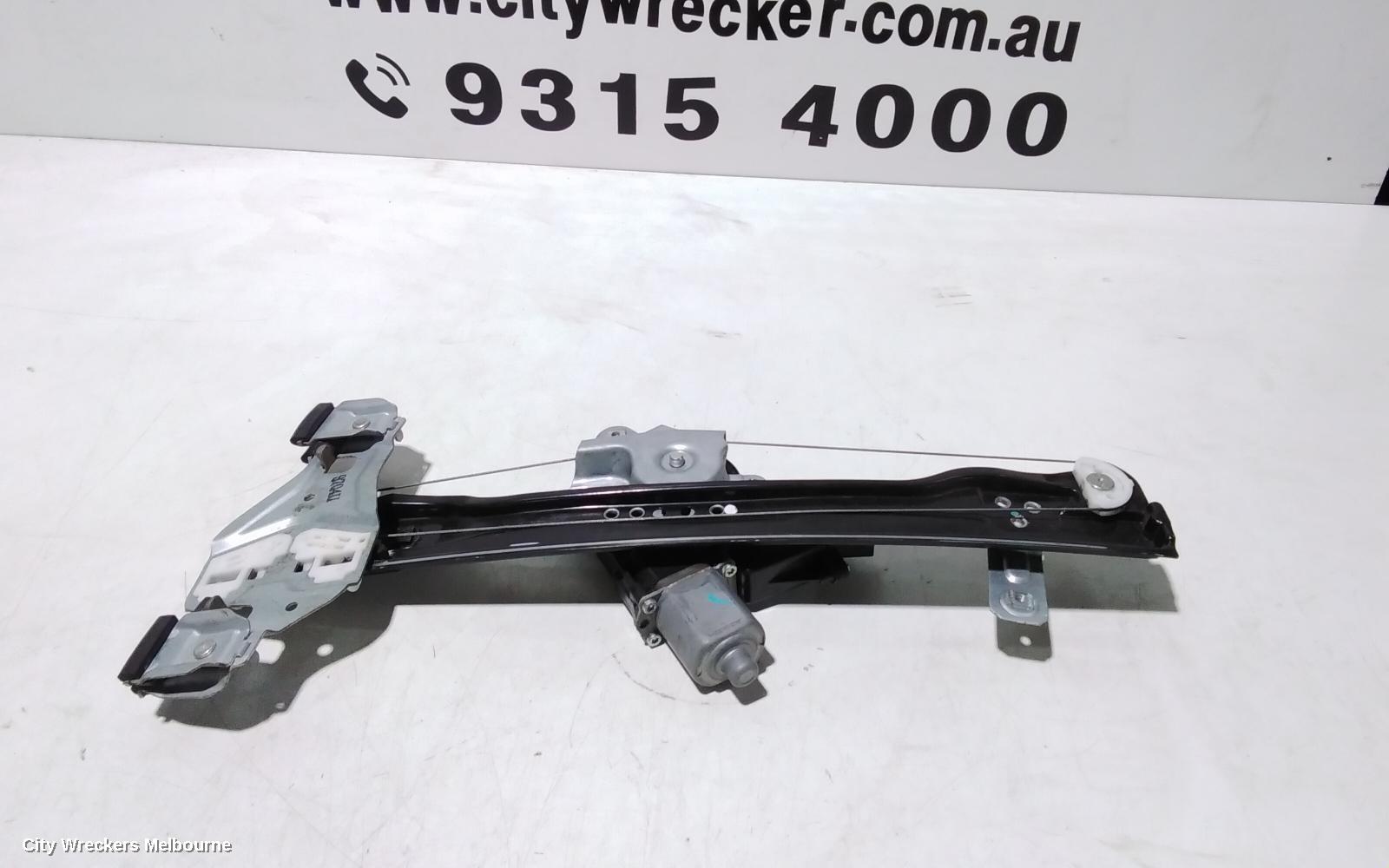 HOLDEN BARINA RIGHT FRONT WINDOW REG/MOTOR, TM, DOOR REG ASSY (REG AND MOTOR), BLACK PLUG TYPE, 09/2011 - 12/2018 - Image 2