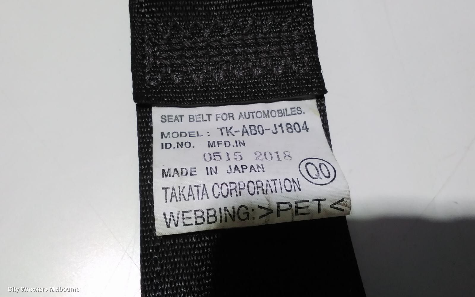 HONDA ODYSSEY SEATBELT/STALK, RH REAR 3RD ROW, SEAT BELT ONLY, RC1, 02/2014 ONWARDS - Image 2