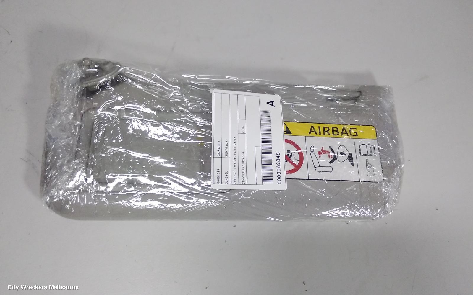 TOYOTA COROLLA SUNVISOR, ZRE182R, LH SIDE, 10/2012 - 06/2018 - Image 3