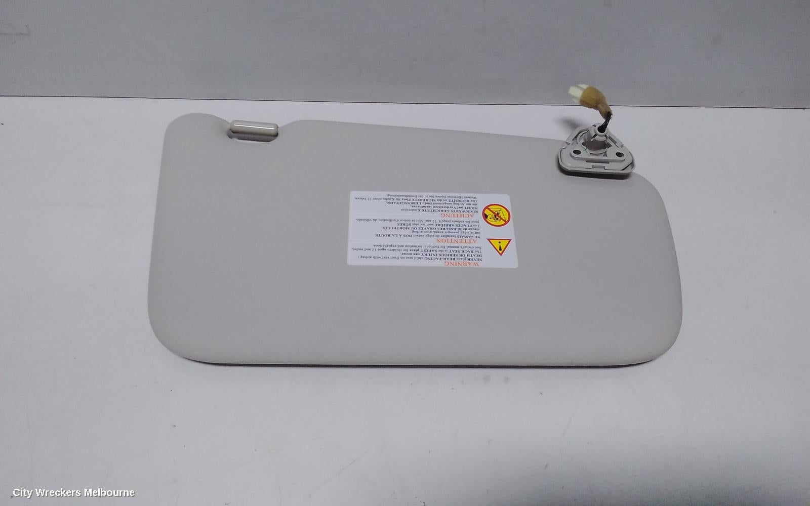 NISSAN PULSAR SUNVISOR, C12, RH SIDE, NON LAMP TYPE, HATCH, 05/2013 - 12/2016 - Image 3