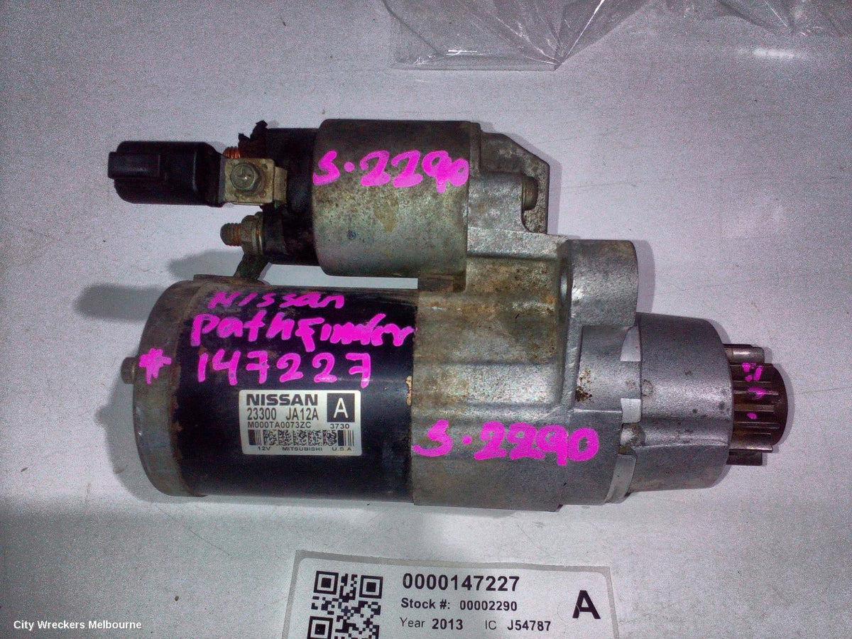 NISSAN PATHFINDER STARTER, PETROL, 3.5, VQ35, R52, 06/2013 - 04/2021 - Image 1