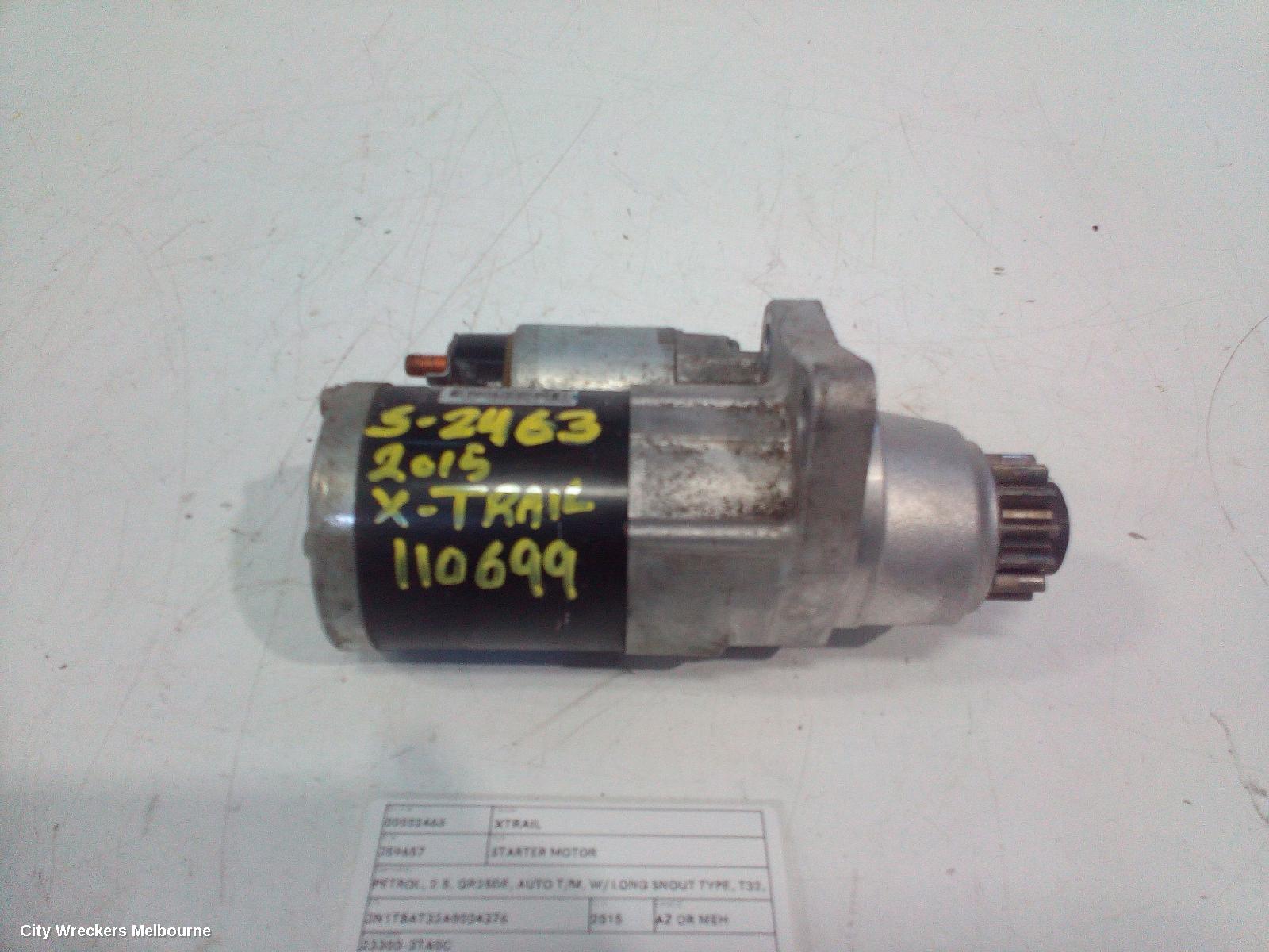 NISSAN XTRAIL STARTER, PETROL, 2.5, QR25DE, AUTO T/M, W/ LONG SNOUT TYPE, T32, 02/2014 - 07/2022 - Image 2