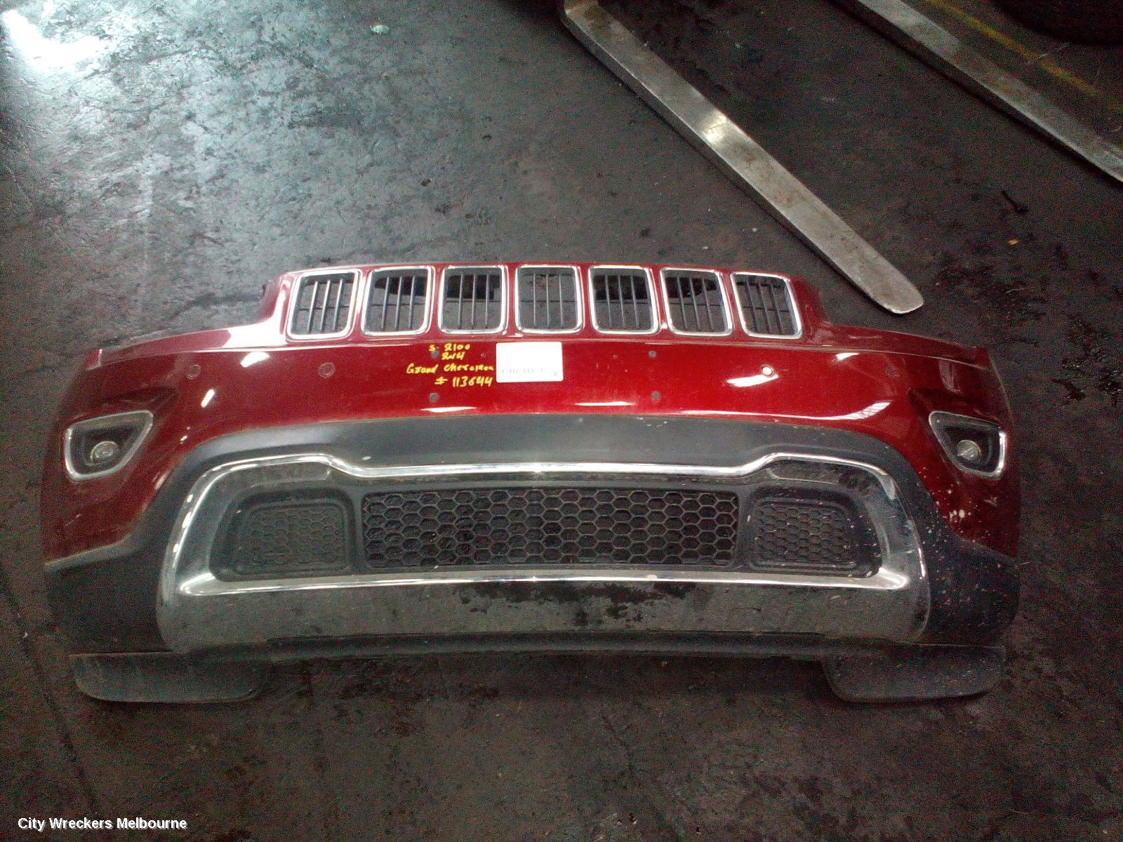 JEEP GRANDCHEROKEE FRONT BUMPER, WK, BUMPER BAR (2 PIECE), LIMITED, W/ PARK SENSOR TYPE, 04/2013 - 09/2016 - Image 2