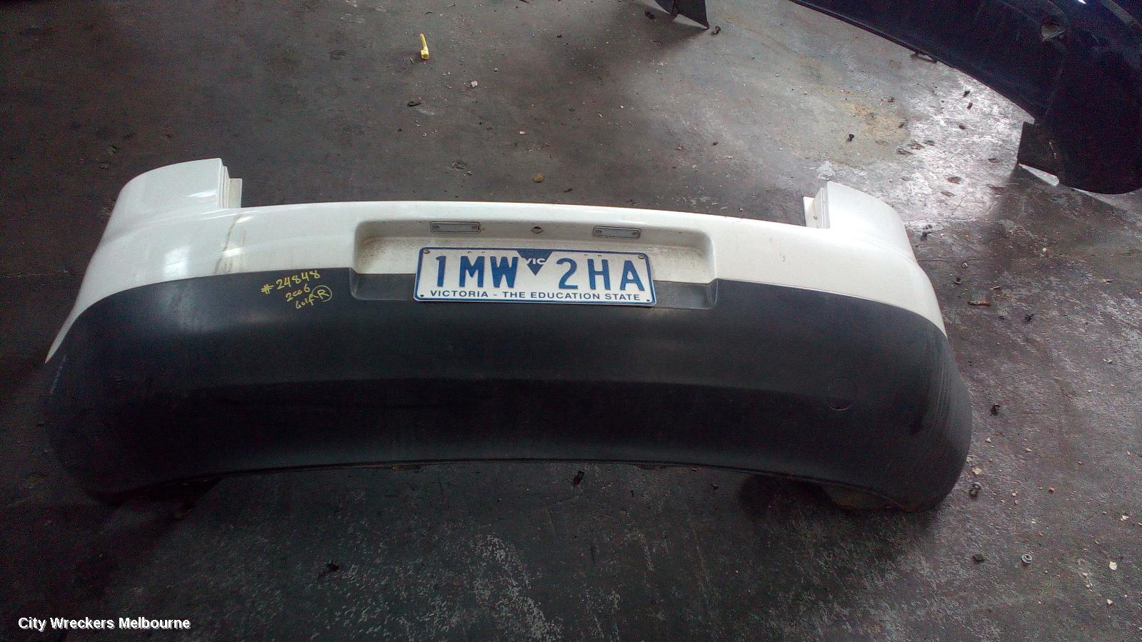 VOLKSWAGEN GOLF REAR BUMPER, GEN 5, BUMPER BAR (2 PIECE), W/ PARK SENSOR TYPE, 06/2004 - 02/2009 - Image 1