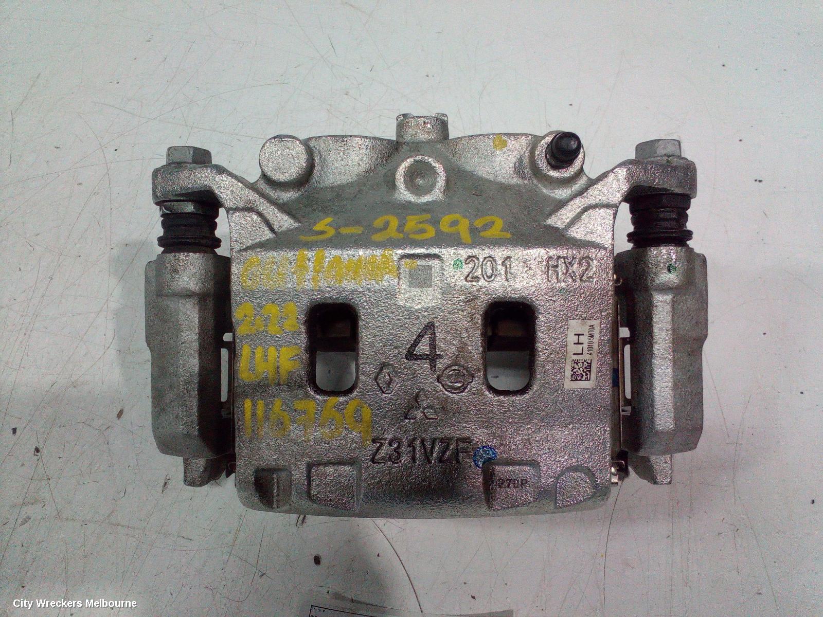 MITSUBISHI OUTLANDER CALIPER, LH FRONT, 4WD, ZM, 08/2021 ONWARDS - Image 2
