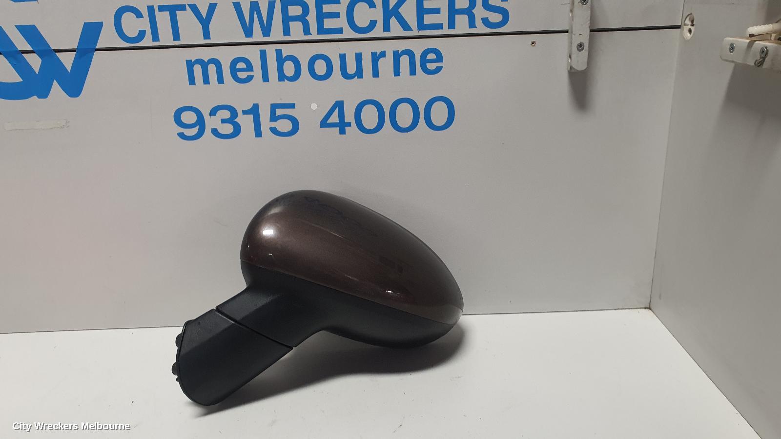 KIA RIO LEFT DOOR MIRROR, UB, NON INDICATOR TYPE, 08/2011 - 12/2013 - Image 1