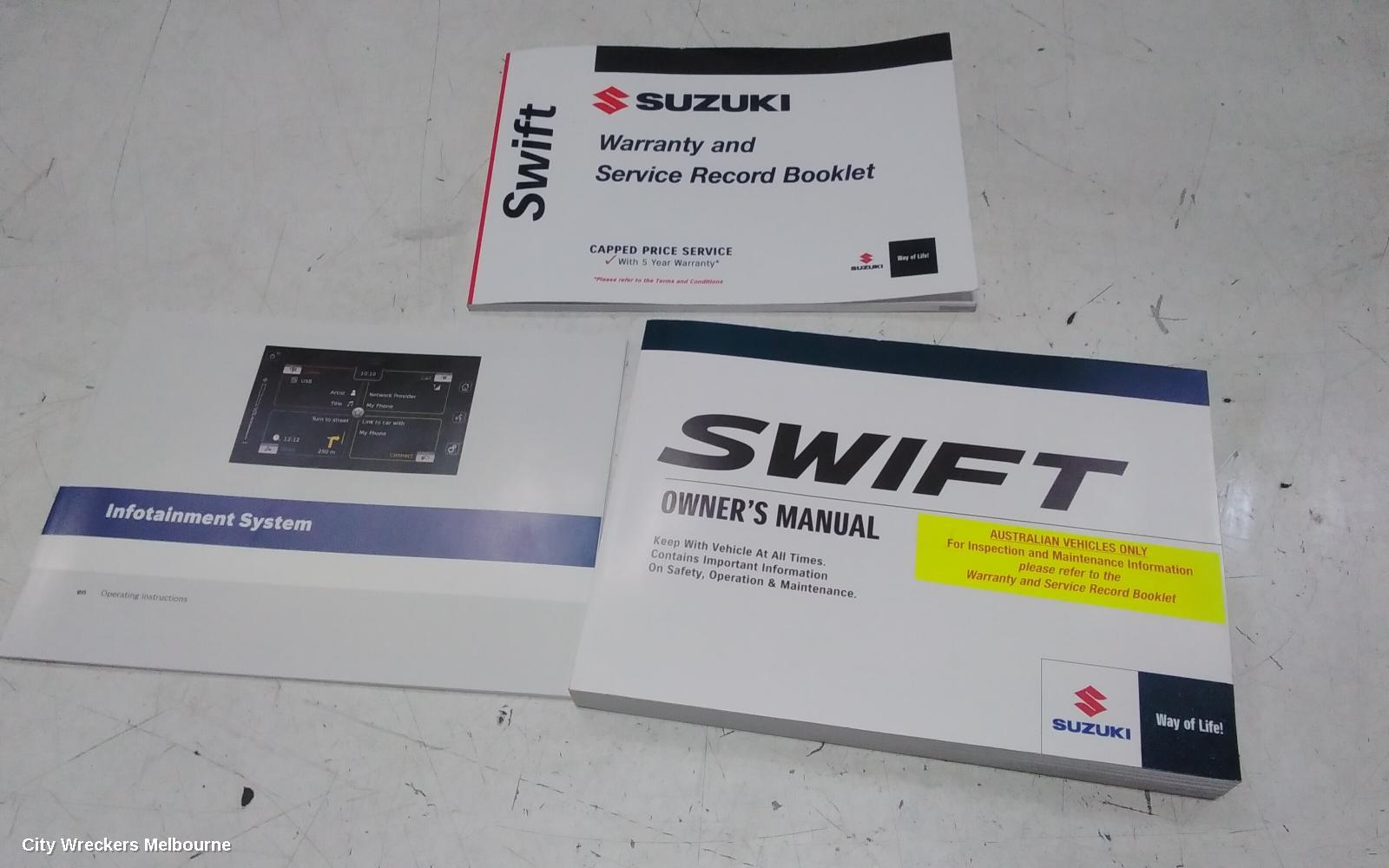 SUZUKI SWIFT OWNERS HANDBOOK, AZ, 04/2017 - 03/2025 - Image 1