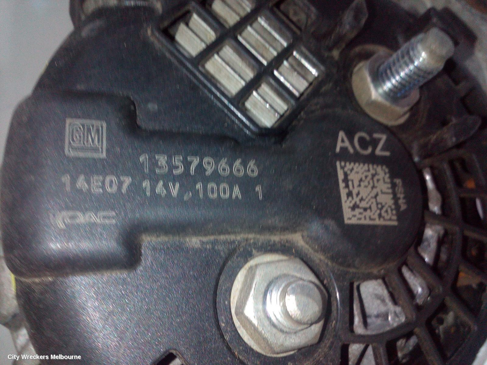 HOLDEN CRUZE ALTERNATOR, PETROL, 1.6, A16, TURBO, JH, 03/2013 - 01/2017 - Image 2
