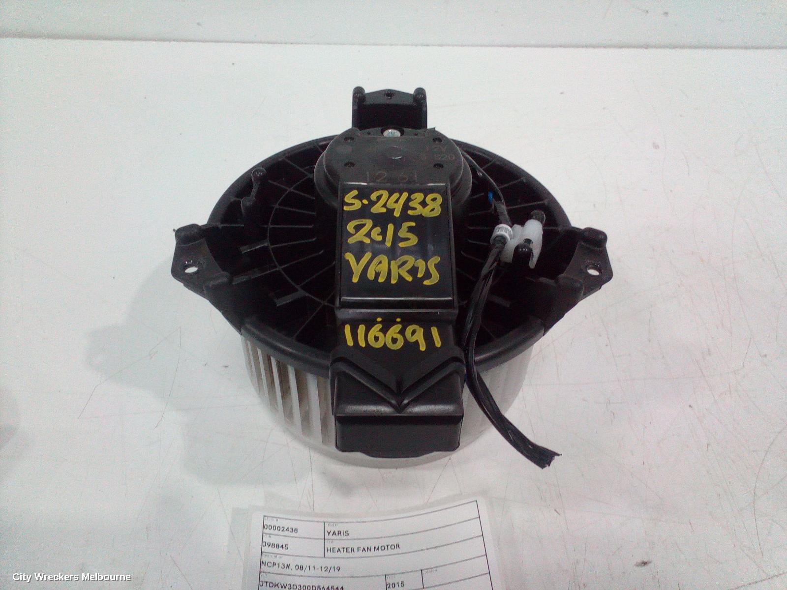 TOYOTA YARIS HEATER FAN MOTOR, NCP13#, 08/2011 - 12/2019 - Image 1