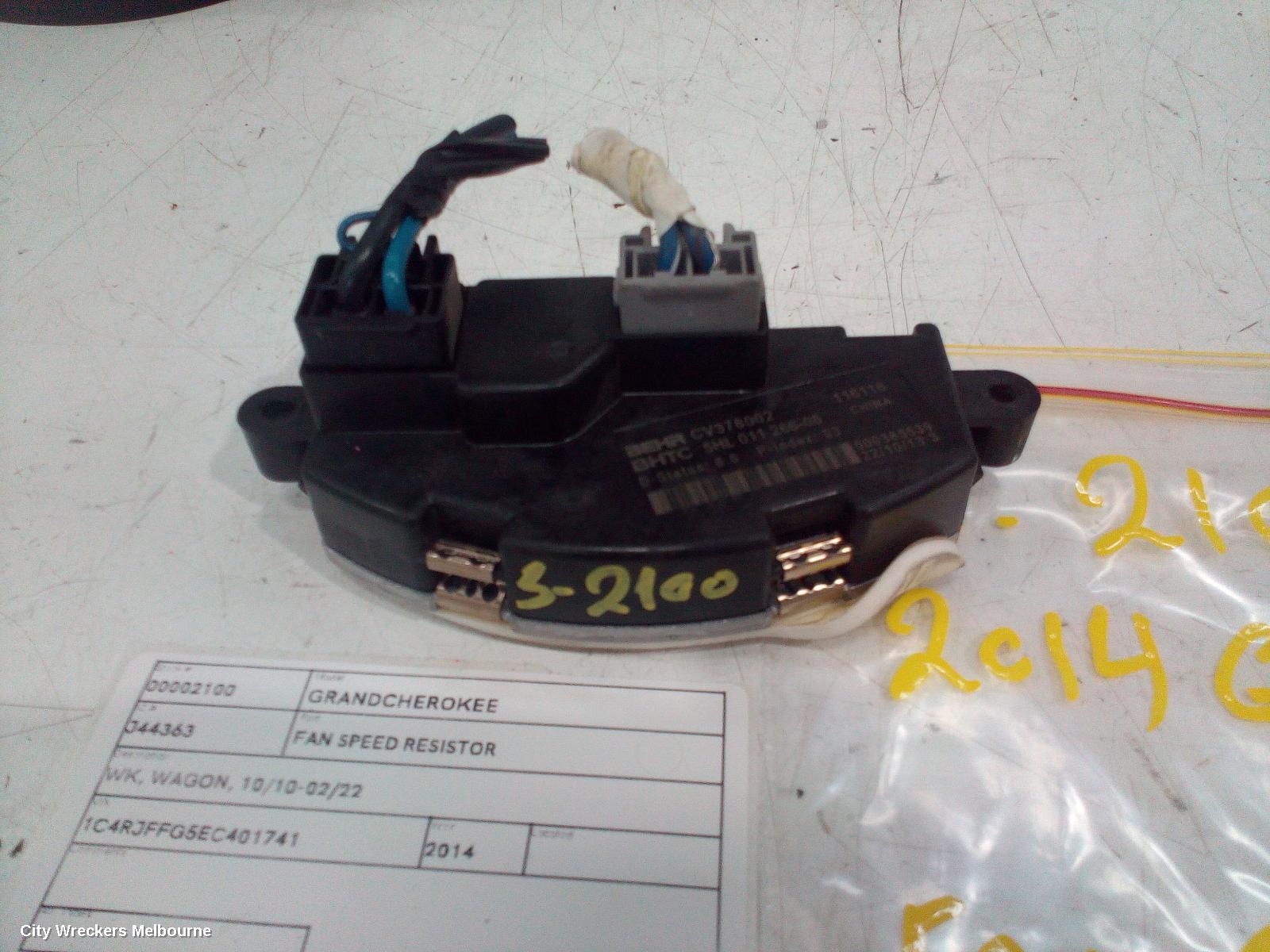 JEEP GRANDCHEROKEE FAN SPEED RESISTOR, WK, WAGON, 10/2010 - 02/2022 - Image 2