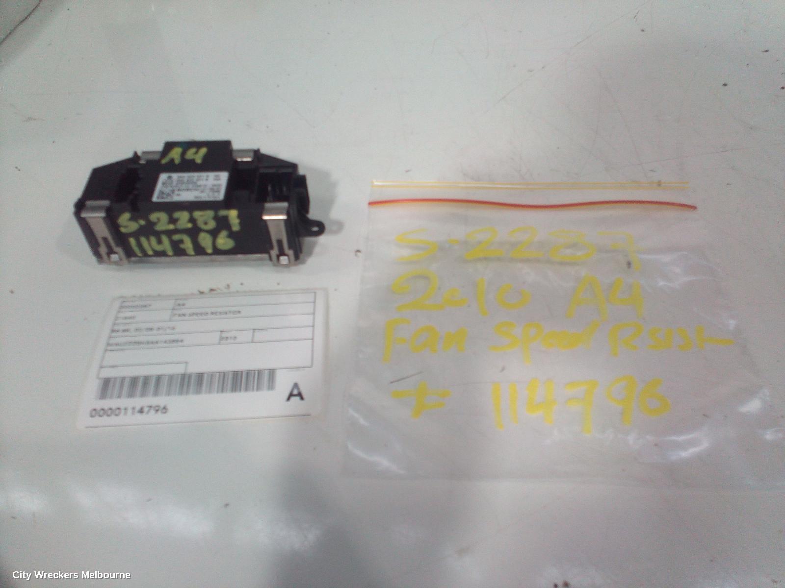 AUDI A4 FAN SPEED RESISTOR, B8 8K, 02/2008 - 01/2016 - Image 2