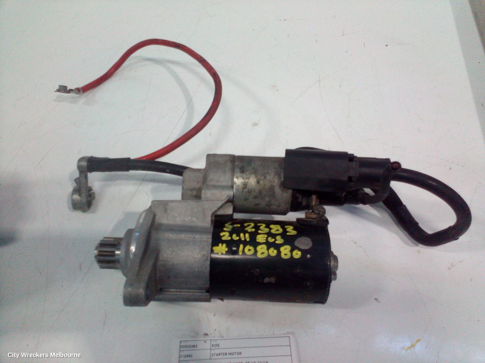 VOLKSWAGEN EOS STARTER, PETROL, 2.0, TURBO, 1F, CCZ CODE, 05/2010 - 12/2014 - Image 2