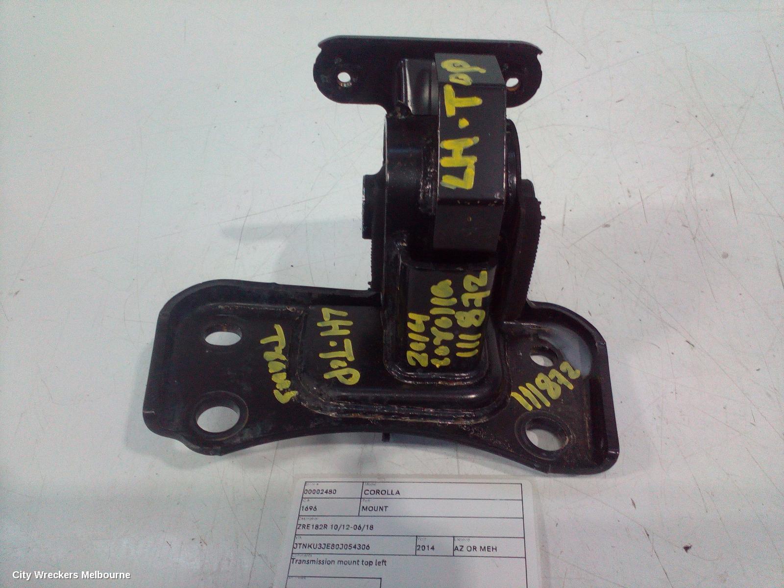 TOYOTA COROLLA MOUNT, ZRE182R 10/2012 - 06/2018 - Image 1