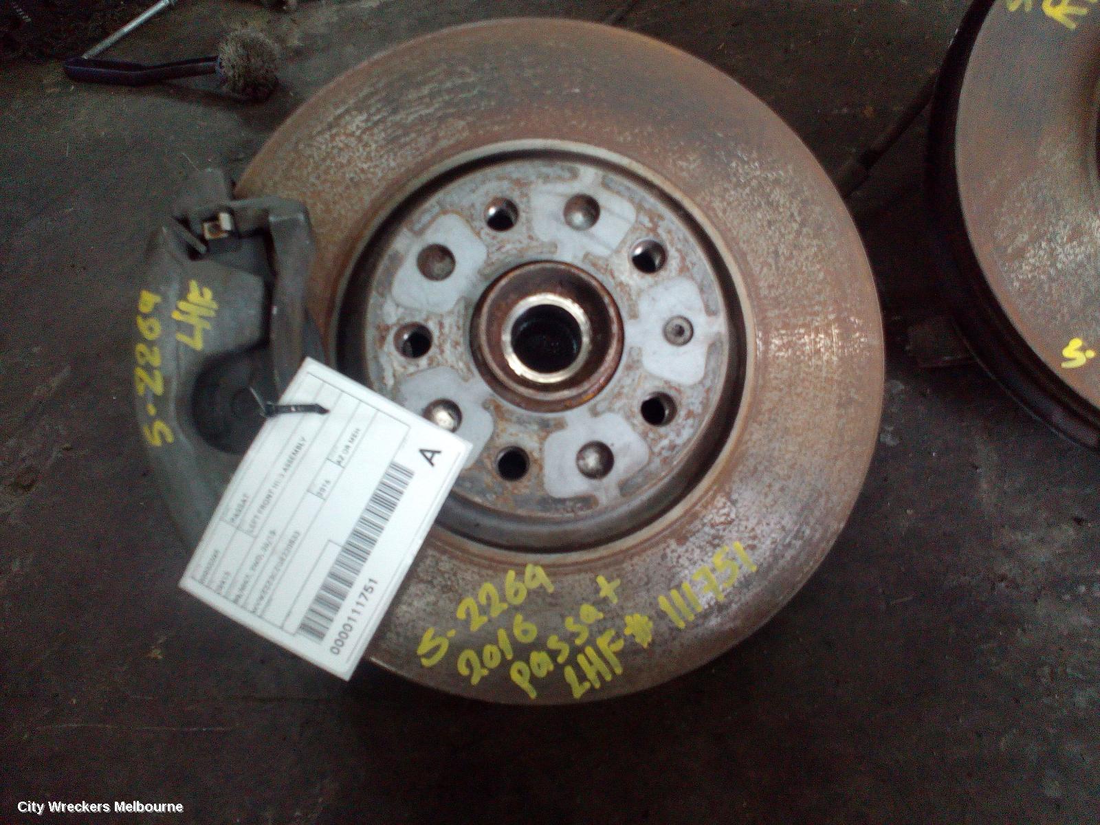 VOLKSWAGEN PASSAT LEFT FRONT HUB ASSEMBLY, B8/MK7, 2WD, 06/2015 ONWARDS - Image 2