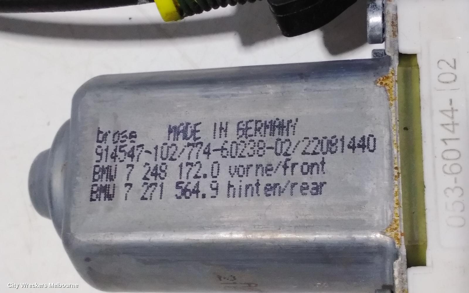 BMW 5 SERIES RIGHT FRONT WINDOW REG/MOTOR, F10/F11, 05/2010 - 01/2017 - Image 3