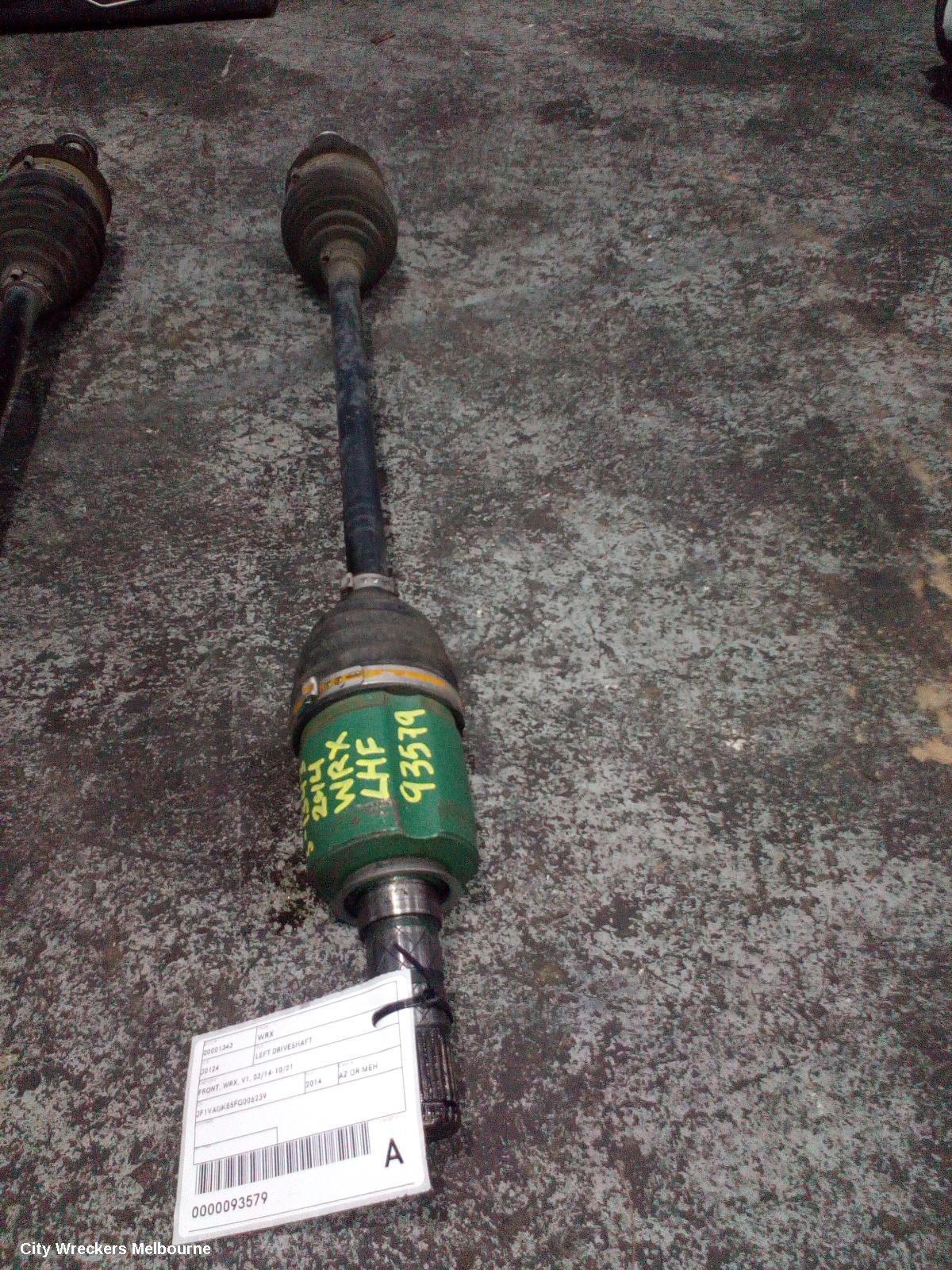 SUBARU WRX LEFT DRIVESHAFT, FRONT, WRX, V1, 03/2014 - 10/2021 - Image 1