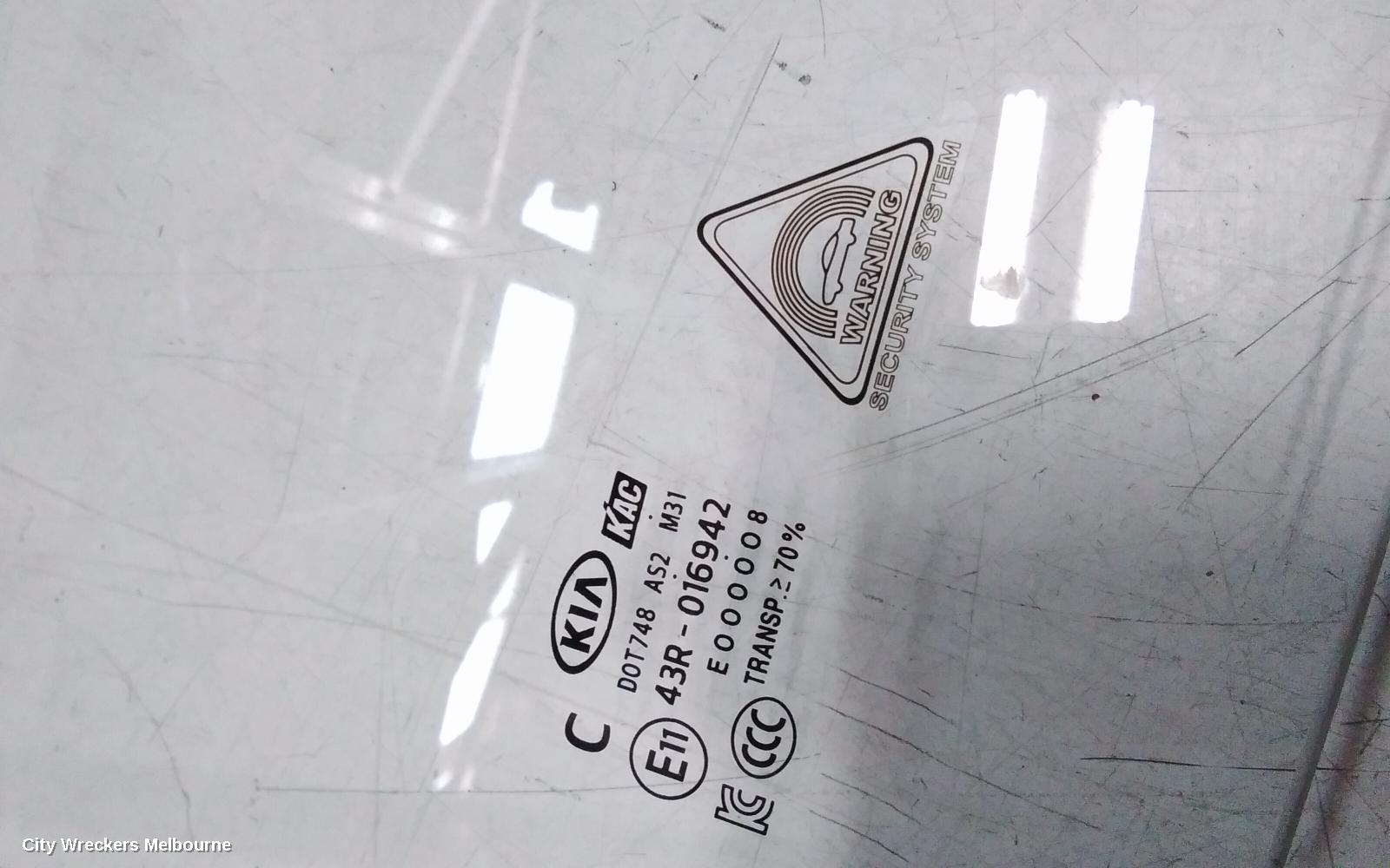 KIA PICANTO RIGHT FRONT DOOR WINDOW, JA, 05/2017 ONWARDS - Image 3