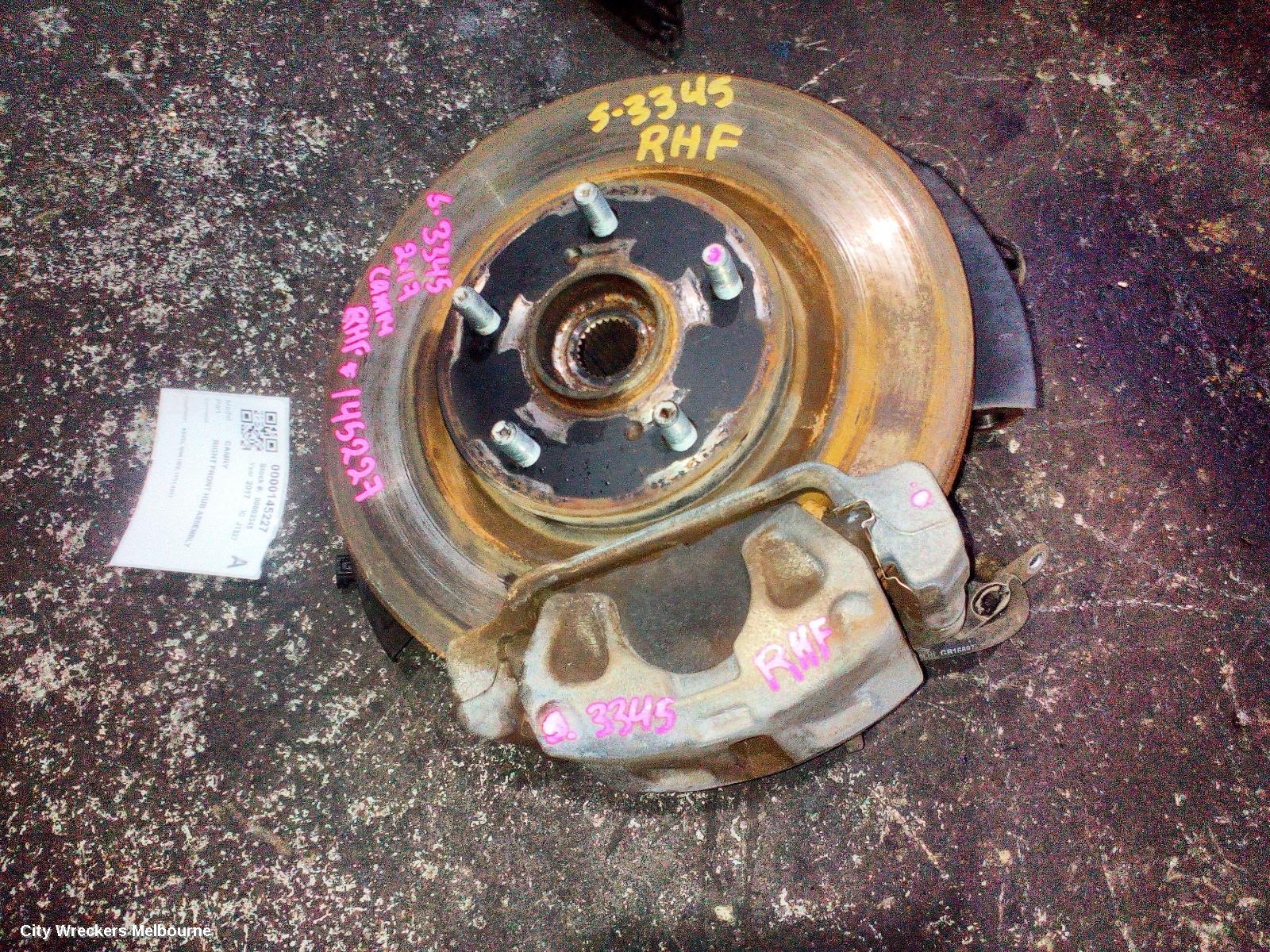 TOYOTA CAMRY RIGHT FRONT HUB ASSEMBLY, ASV50, NON HEV, 11/2011 - 10/2017 - Image 2