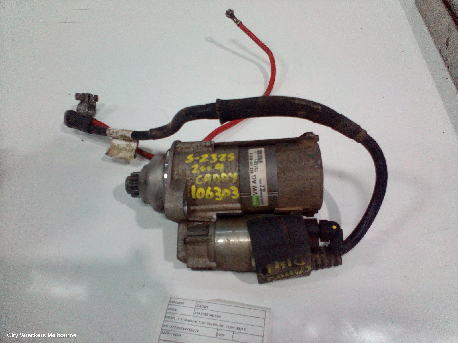 VOLKSWAGEN CADDY STARTER, DIESEL, 1.9, MANUAL T/M, VALEO, 2K, 12/2004 - 08/2010 - Image 2