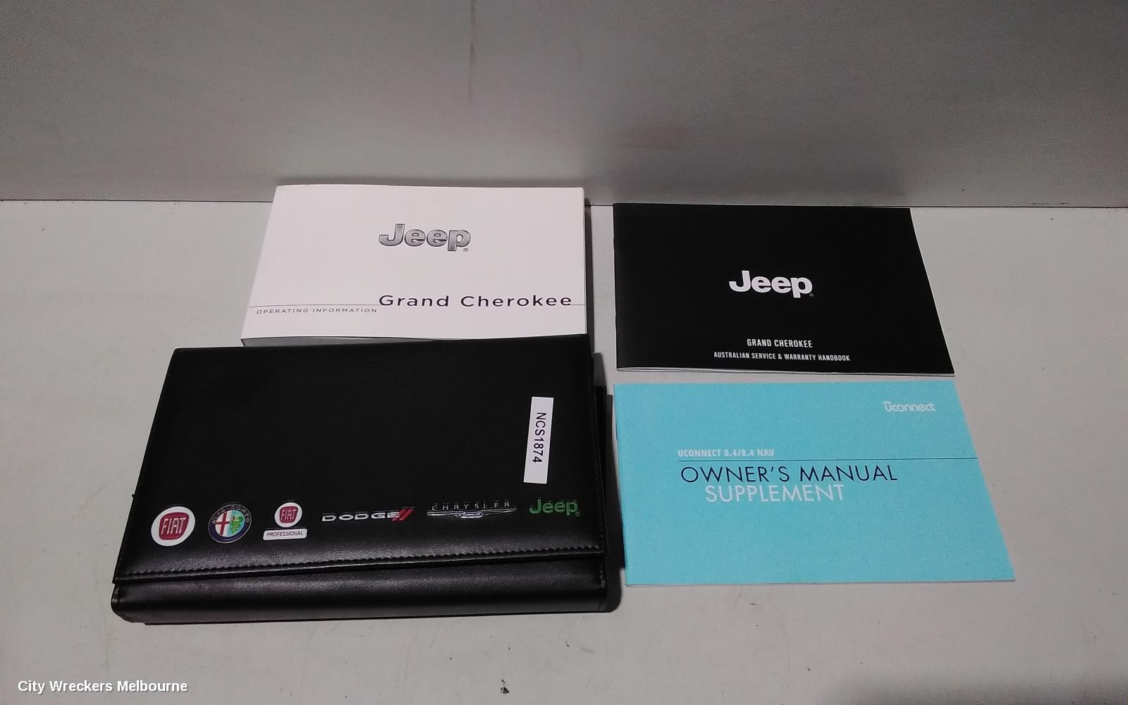 JEEP GRANDCHEROKEE OWNERS HANDBOOK, WK, PETROL, 10/2010 ONWARDS - Image 2