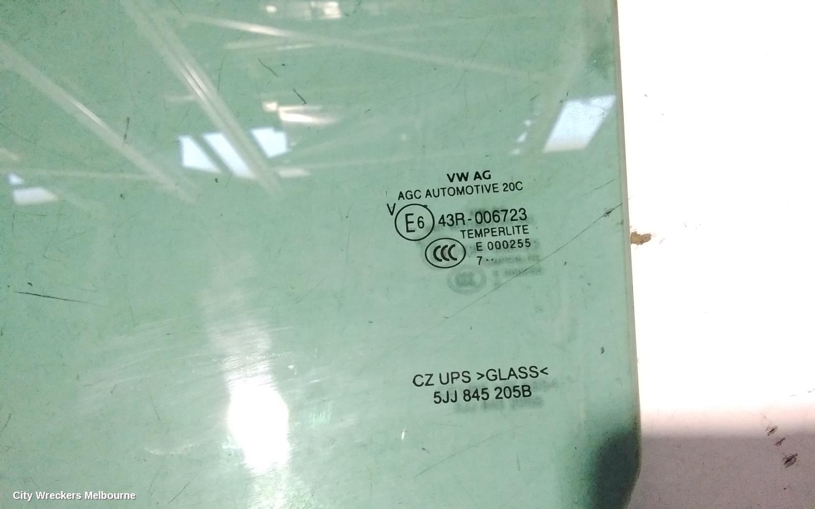 SKODA RAPID LEFT REAR DOOR WINDOW, NH, 05/2014 - 12/2020 - Image 3