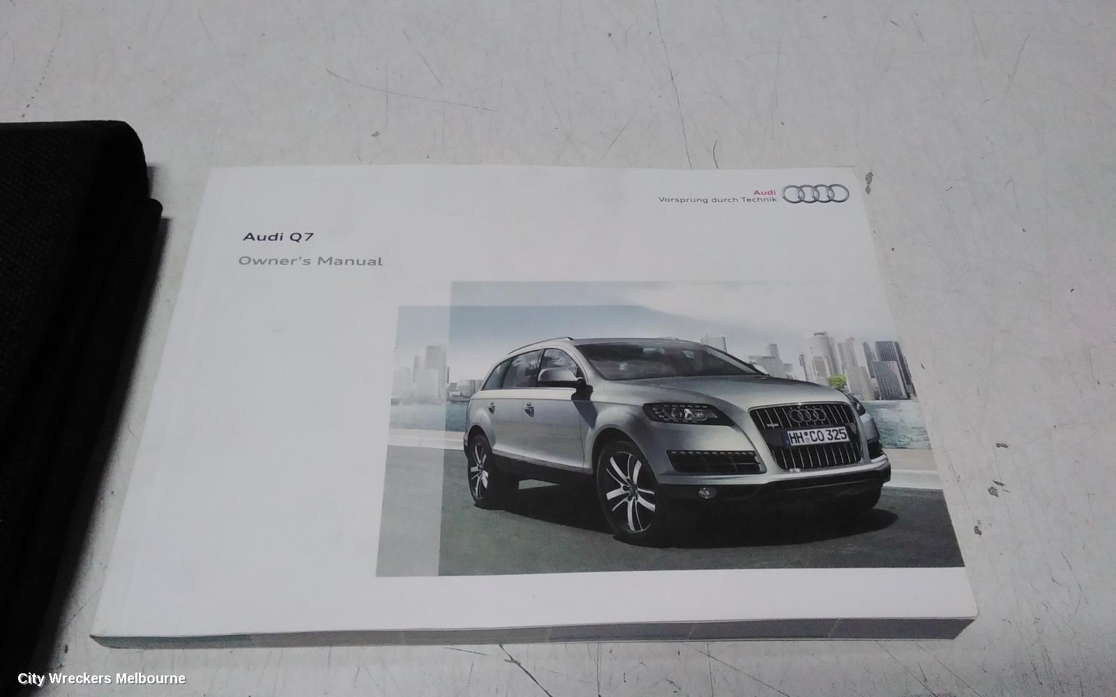AUDI Q7 OWNERS HANDBOOK, 4L, DIESEL, 09/2006 - 08/2015 - Image 3
