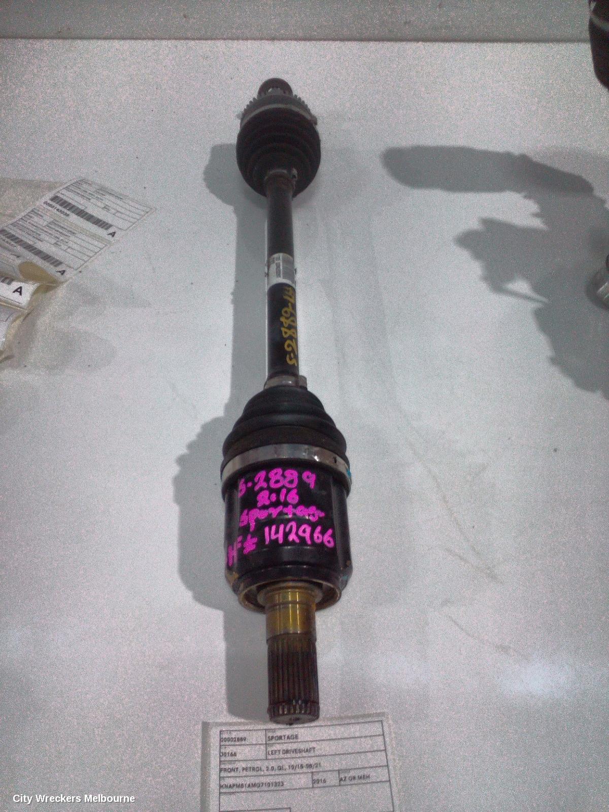 KIA SPORTAGE LEFT DRIVESHAFT, FRONT, PETROL, 2.0, QL, 10/2015 - 08/2021 - Image 1