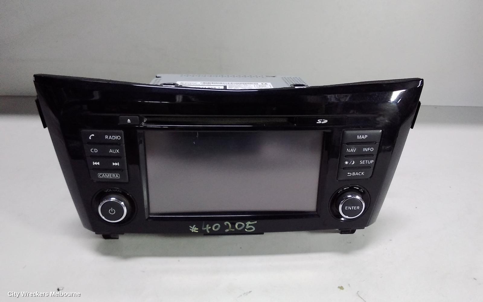 NISSAN XTRAIL RADIO/CD/DVD/SAT/TV, CD/MP3/NAVIGATION UNIT, T32, 03/2014 ONWARDS - Image 1