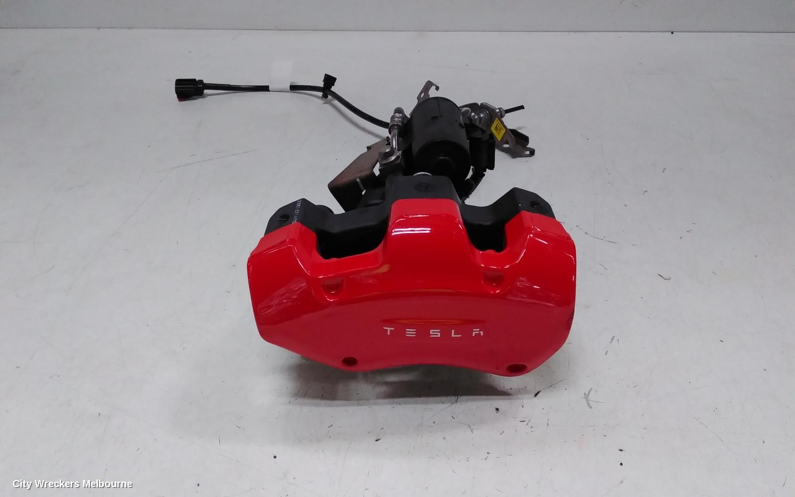 TESLA MODEL Y CALIPER, 1ST GEN, RH REAR, PERFORMANCE TYPE, RED, 03/2022 ONWARDS - Image 1