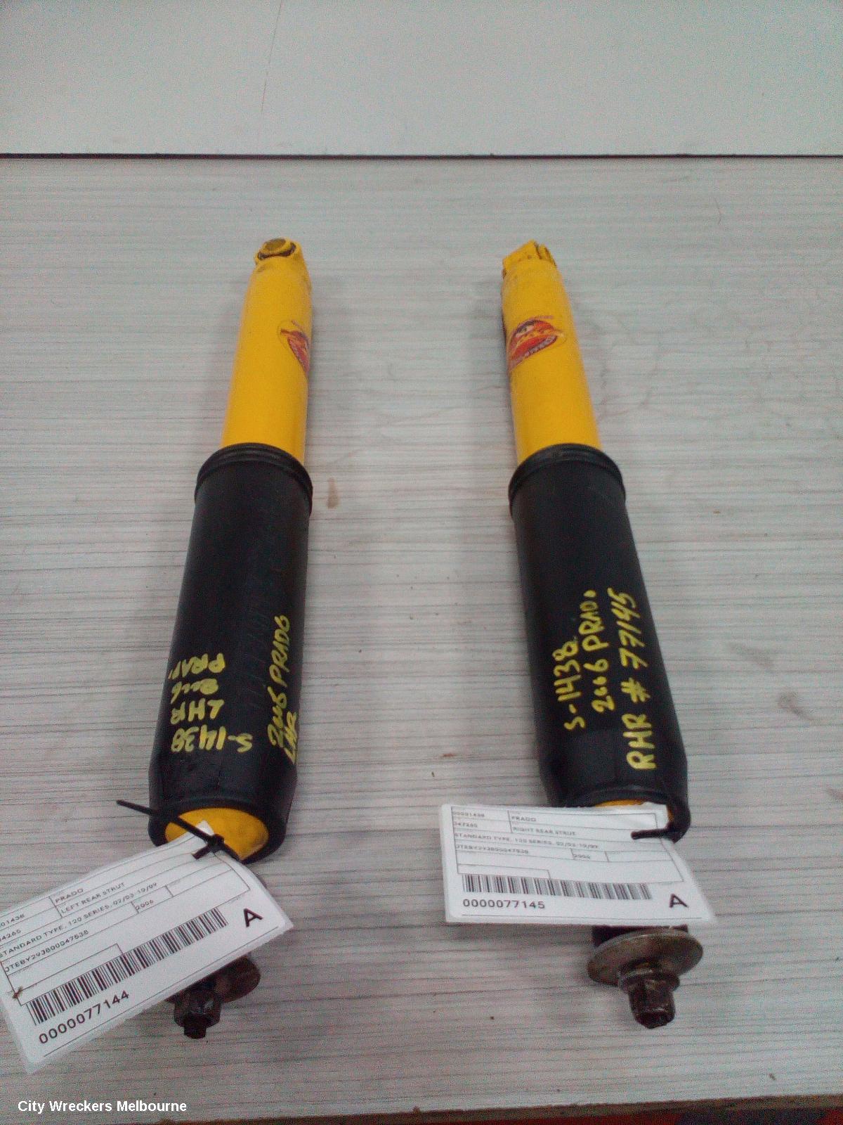 TOYOTA PRADO LEFT REAR STRUT, STANDARD TYPE, 120 SERIES, 02/2003 - 10/2009 - Image 2