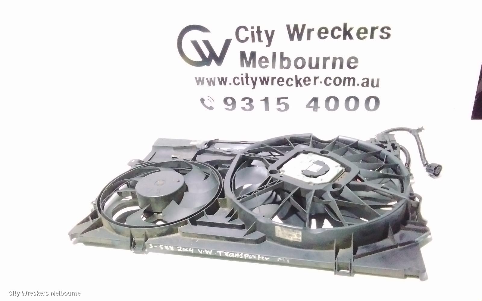 VOLKSWAGEN TRANSPORTER FAN, DUAL FAN ASSY, 2.5, DIESEL, T5, 08/2004 - 02/2010 - Image 1