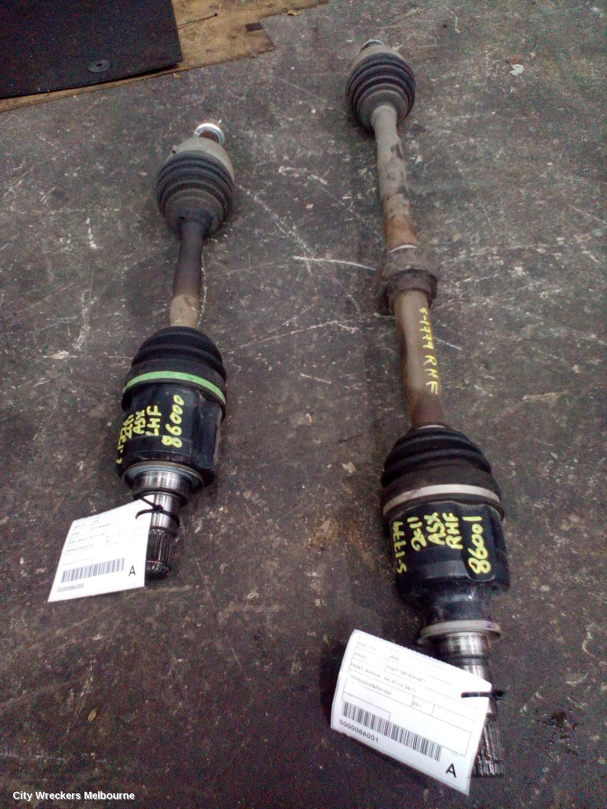 MITSUBISHI ASX RIGHT DRIVESHAFT, FRONT, MANUAL, XA, 07/2010 - 08/2012 - Image 2