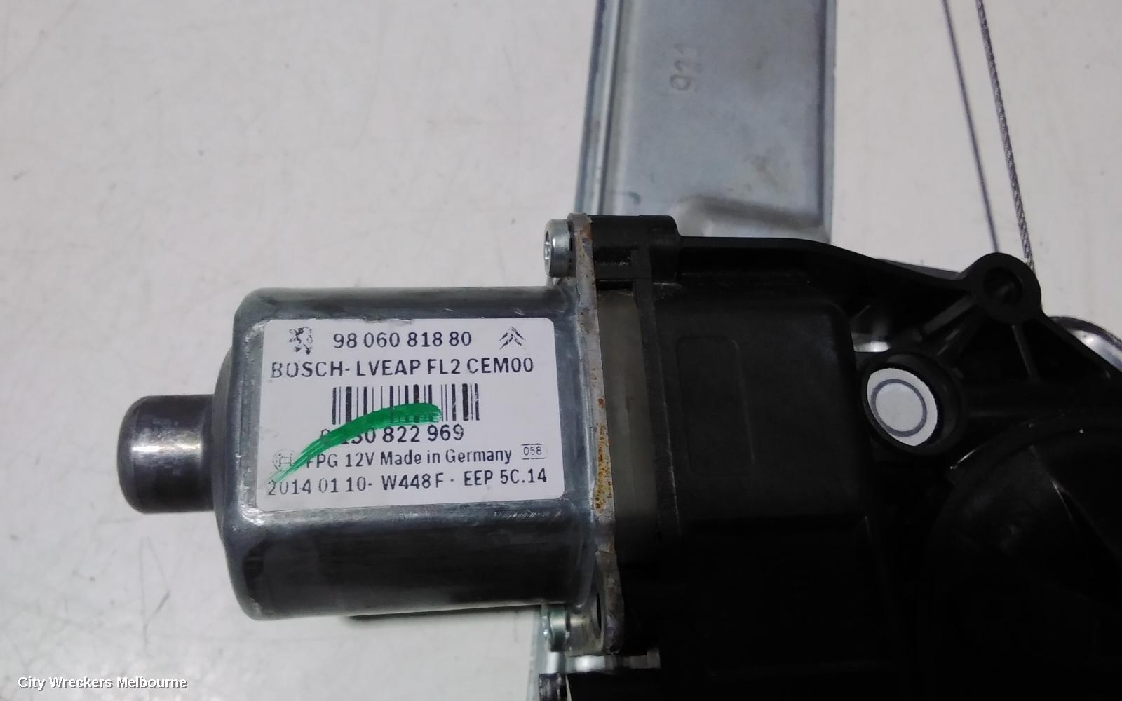 PEUGEOT 2008 LEFT FRONT WINDOW REG/MOTOR, A94, 10/2013 - 12/2018 - Image 2