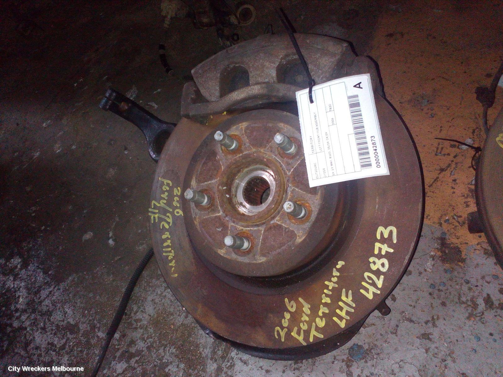 FORD TERRITORY LEFT FRONT HUB ASSEMBLY, SX-SY MKI, RWD, 05/2004 - 04/2009 - Image 2