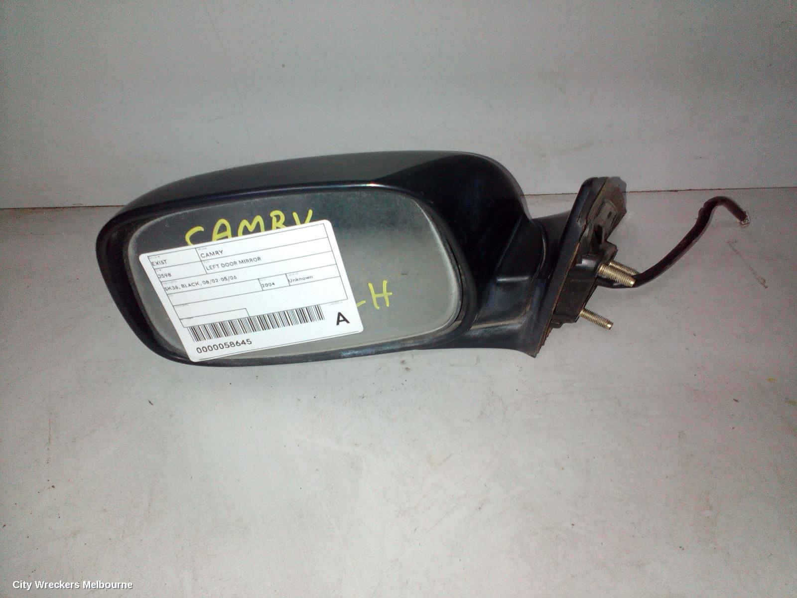 TOYOTA CAMRY LEFT DOOR MIRROR, SK36, BLACK, 08/2002 - 05/2006 - Image 1