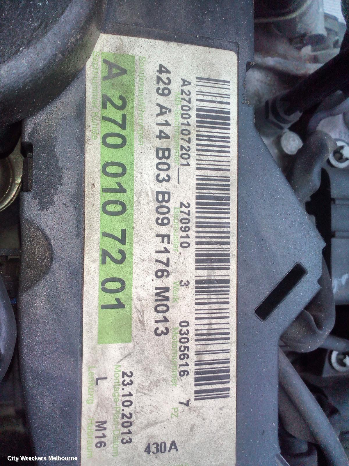 MERCEDES CLA CLASS ENGINE, PETROL, 1.6, TURBO, 115KW, CAMTRONIC TYPE, C117/X117, CLA200, 270.910 CODE, 09/2013 - 01/2019 - Image 3