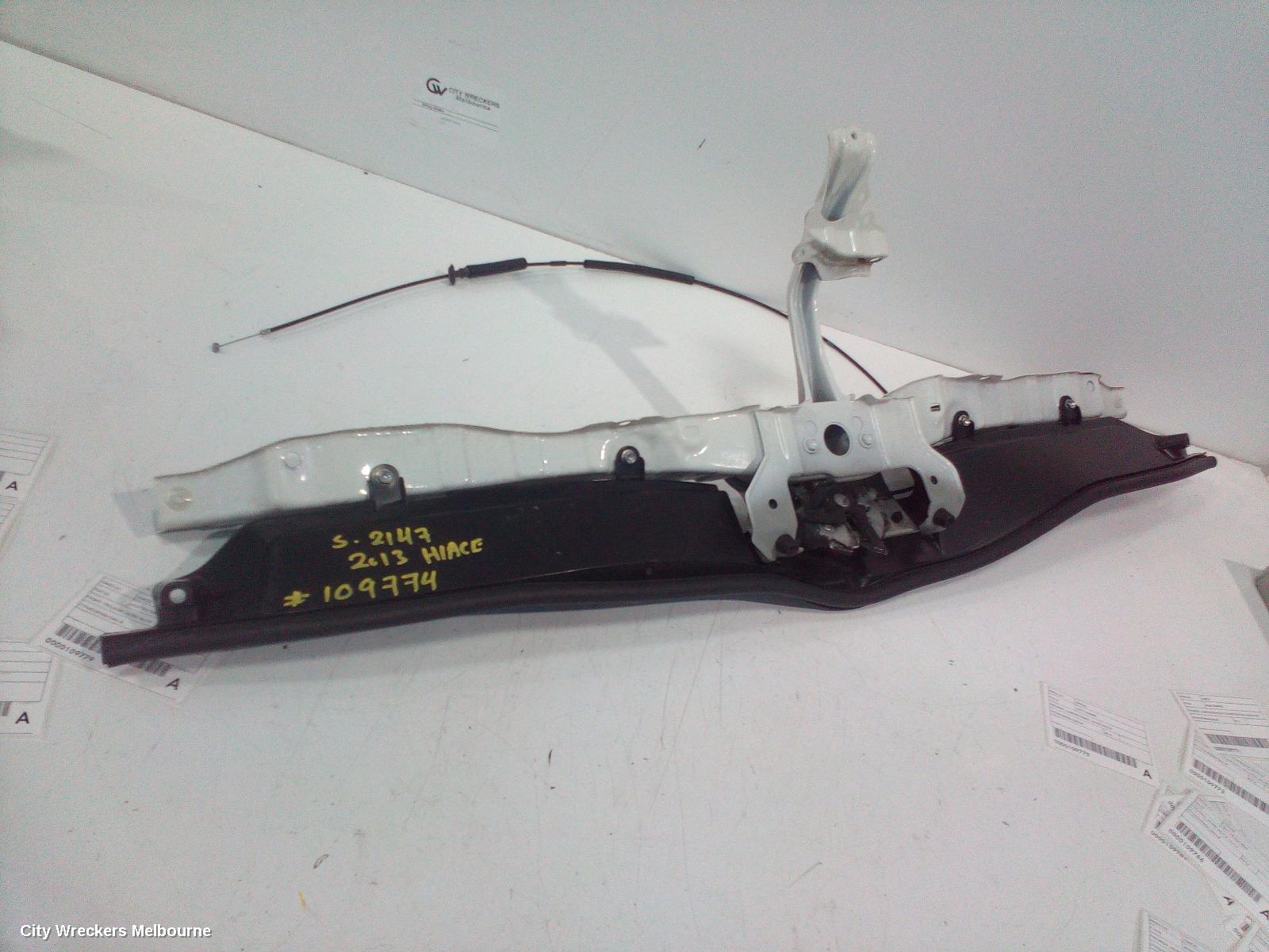 TOYOTA HIACE BONNET LOCK/SUPPORT, TRH/KDH, SUPPORT ONLY, 03/2005 - 04/2019 - Image 3
