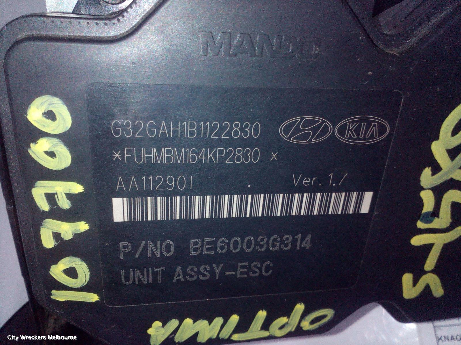 KIA OPTIMA ABS PUMP/MODULATOR, TF, 01/2011 - 08/2013 - Image 3