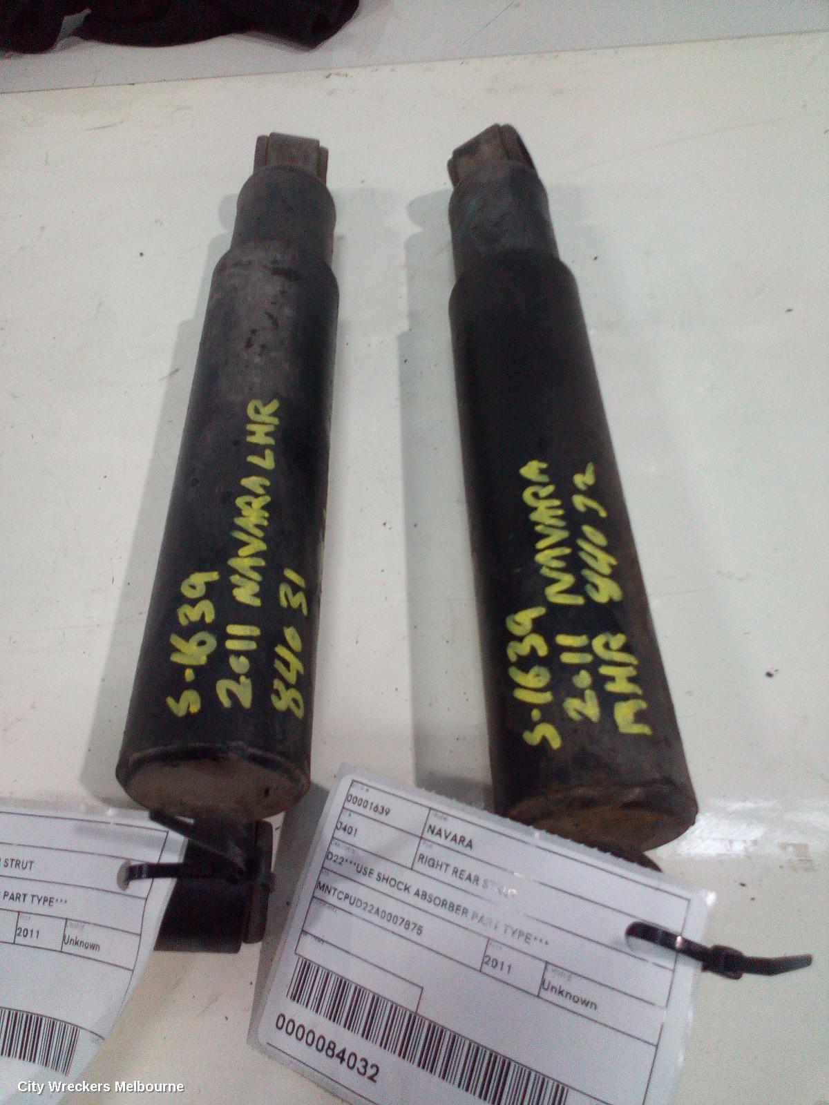 NISSAN NAVARA RIGHT REAR STRUT, D22***USE SHOCK ABSORBER PART TYPE*** - Image 2