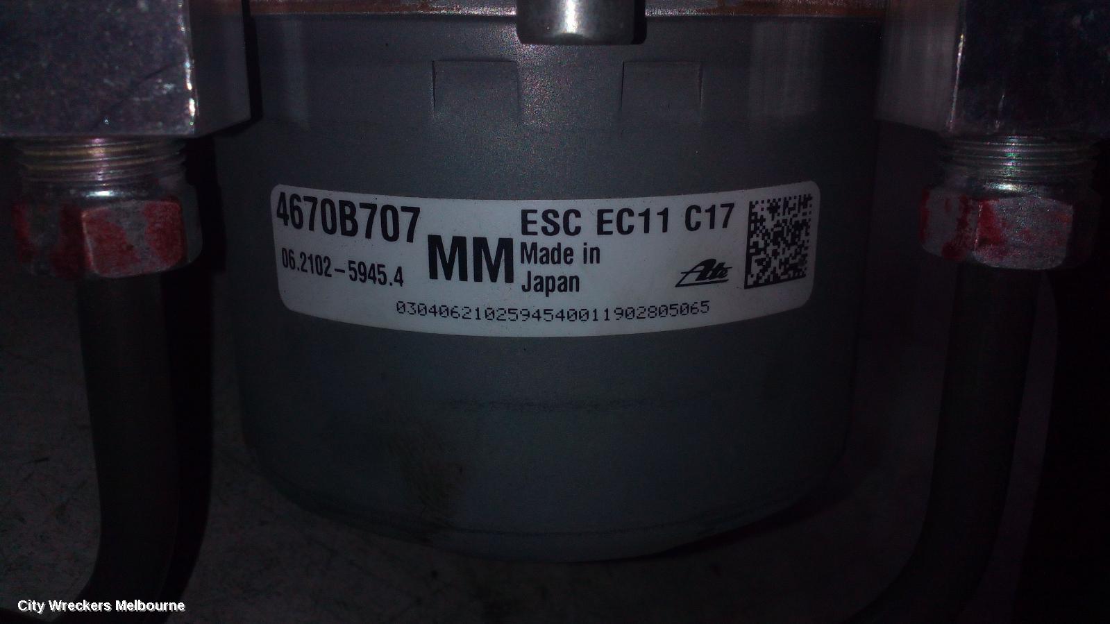 MITSUBISHI ASX ABS PUMP/MODULATOR, XA-XC, P/N 4670B707, 07/2010 ONWARDS - Image 1