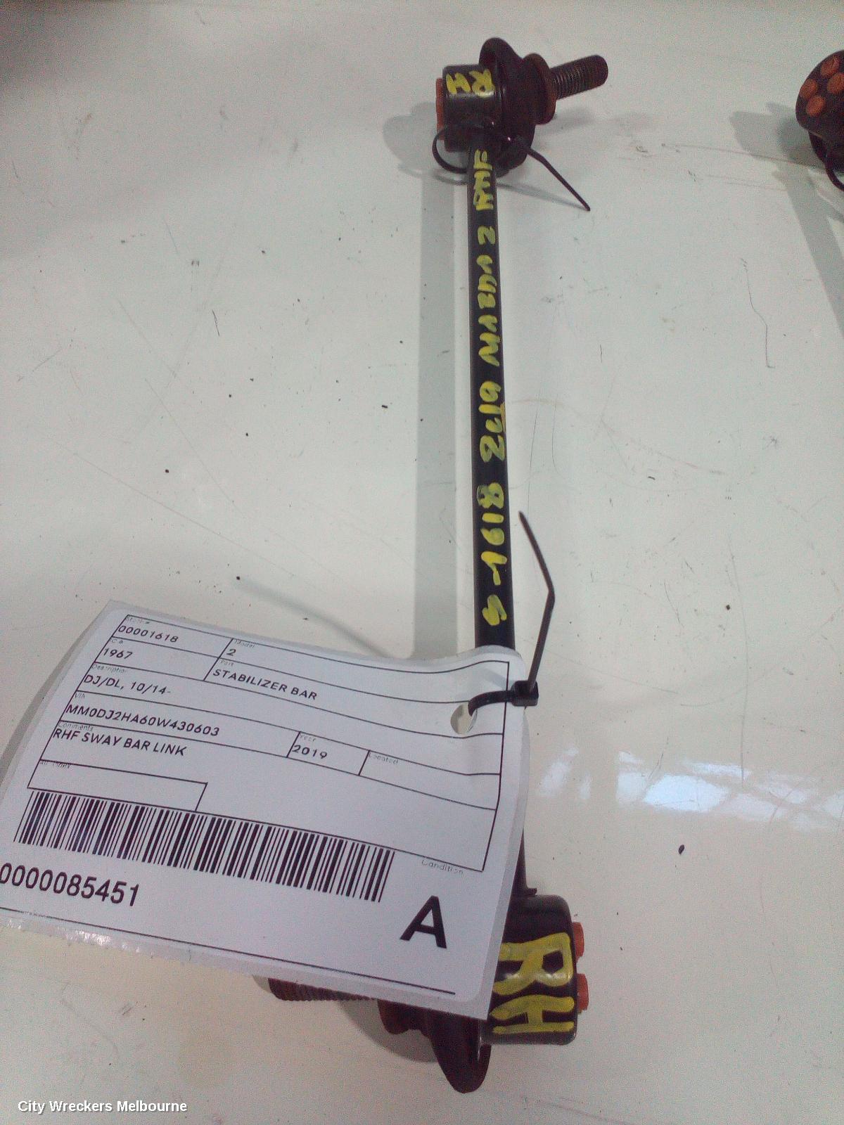 MAZDA 2 STABILISER BAR, DJ/DL, SWAY BAR LINK (RH SIDE), 10/2014 ONWARDS - Image 1