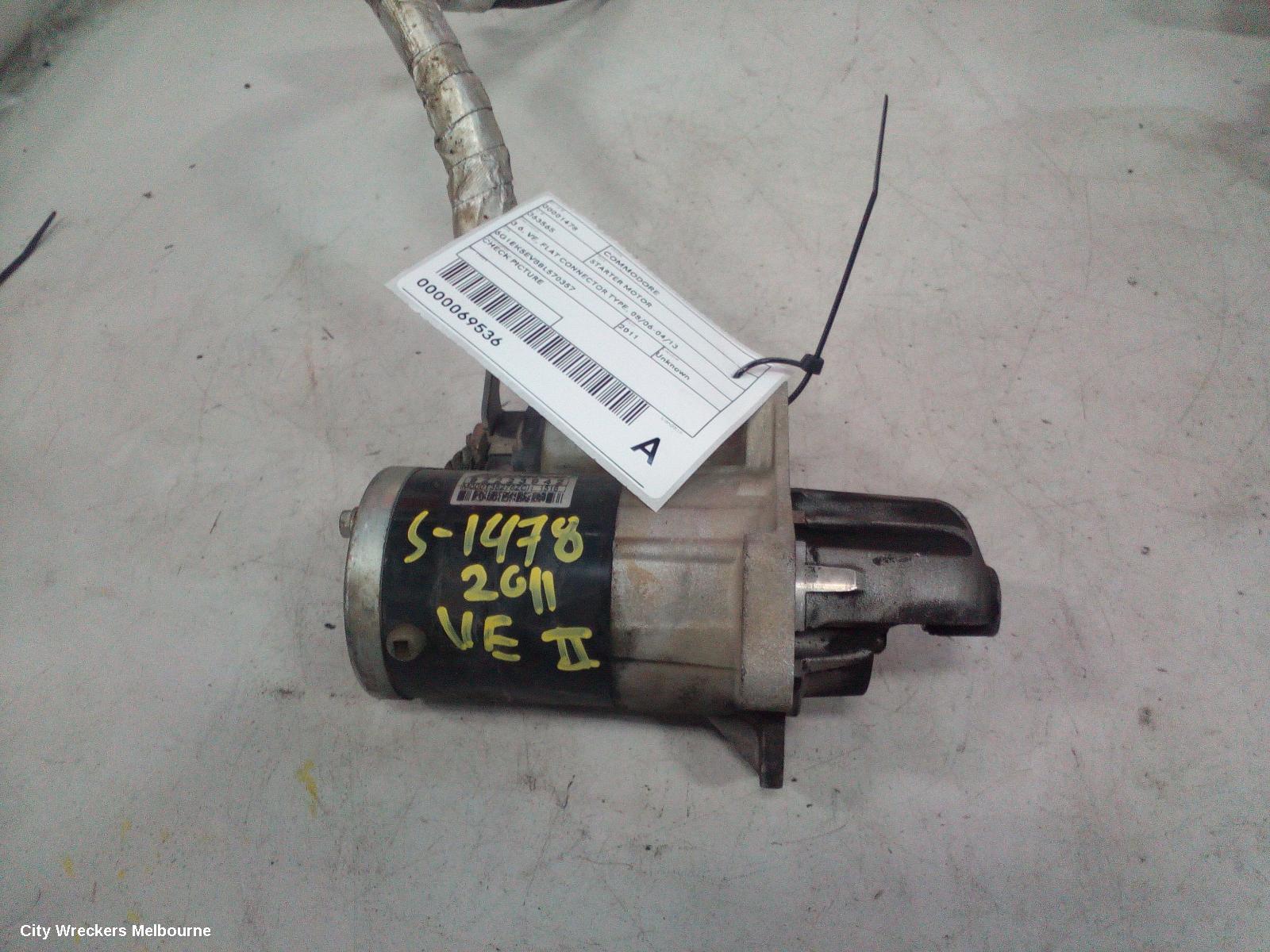 HOLDEN COMMODORE STARTER, 3.6, VE, NUT CONNECTOR TYPE, 08/2006 - 05/2013 - Image 2