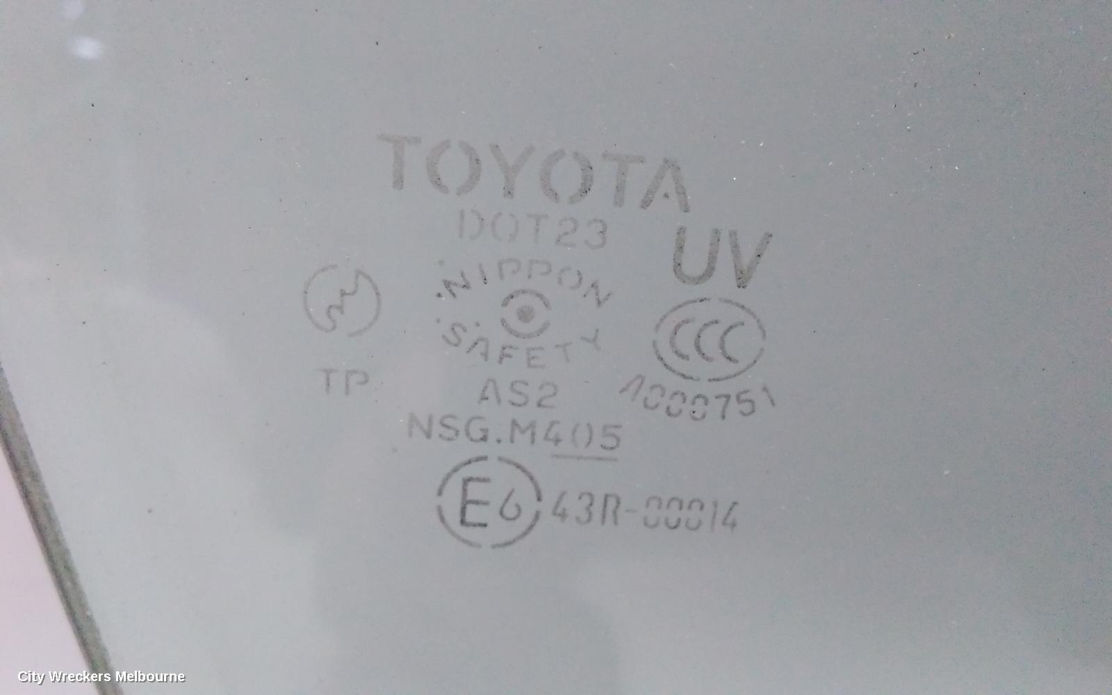 TOYOTA ESTIMA RIGHT FRONT DOOR WINDOW, XR50, 05-19 - Image 3