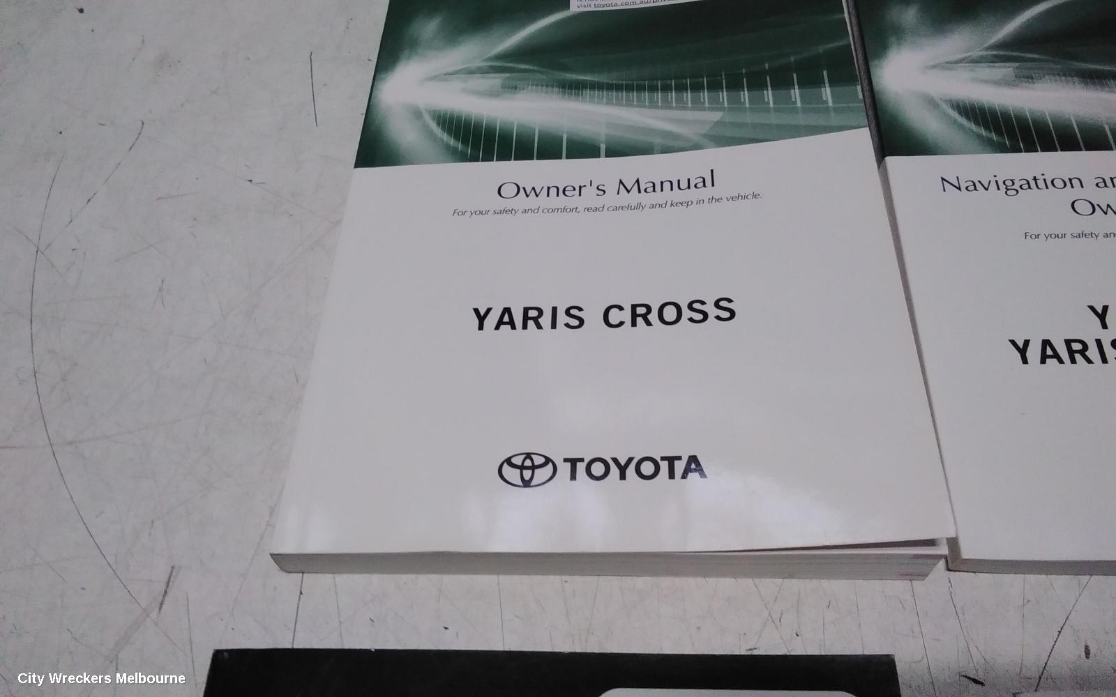 TOYOTA YARIS CROSS OWNERS HANDBOOK, XP210, 06/2020 ONWARDS - Image 3