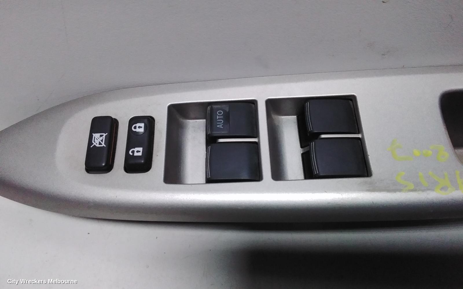 TOYOTA YARIS PWR DR WIND SWITCH, RH FRONT (MASTER SWITCH), 4 SWITCH TYPE, 5DR HATCH/SEDAN, NCP9#, 10/2005 ONWARDS - Image 2
