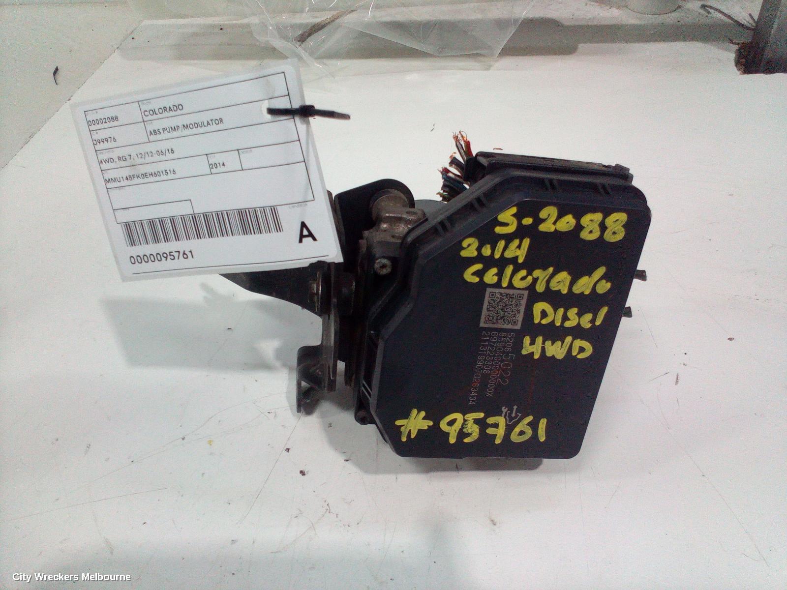 HOLDEN COLORADO ABS PUMP/MODULATOR, RG/RG 7, P/N 52065022, 12/2012 - 12/2020 - Image 1
