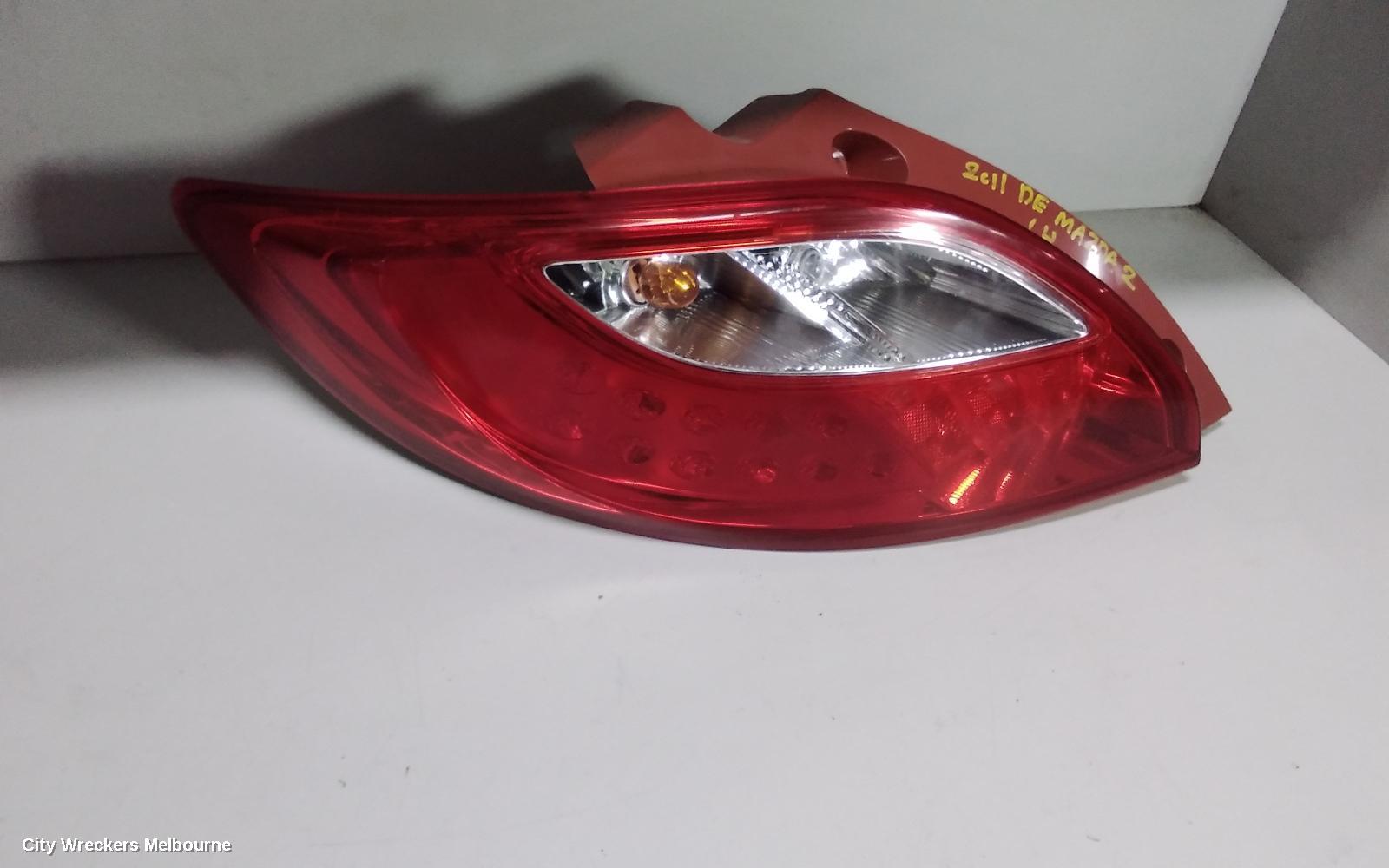 MAZDA 2 LEFT TAILLIGHT, DJ, HATCH, HALOGEN TYPE, 09/2014 ONWARDS - Image 2