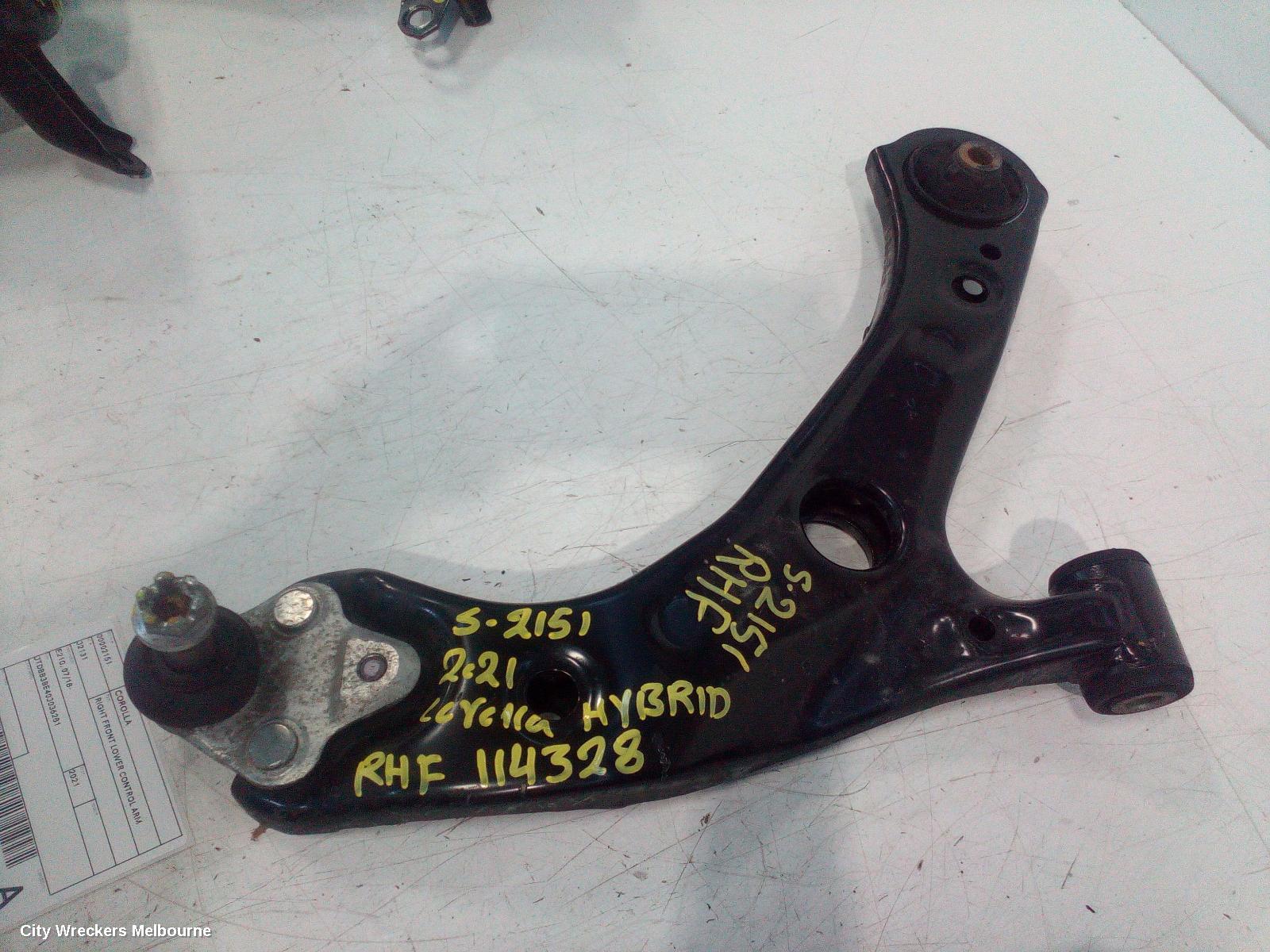 TOYOTA COROLLA RIGHT FRONT LOWER CONTROL ARM, E210, 07/2018 ONWARDS - Image 2